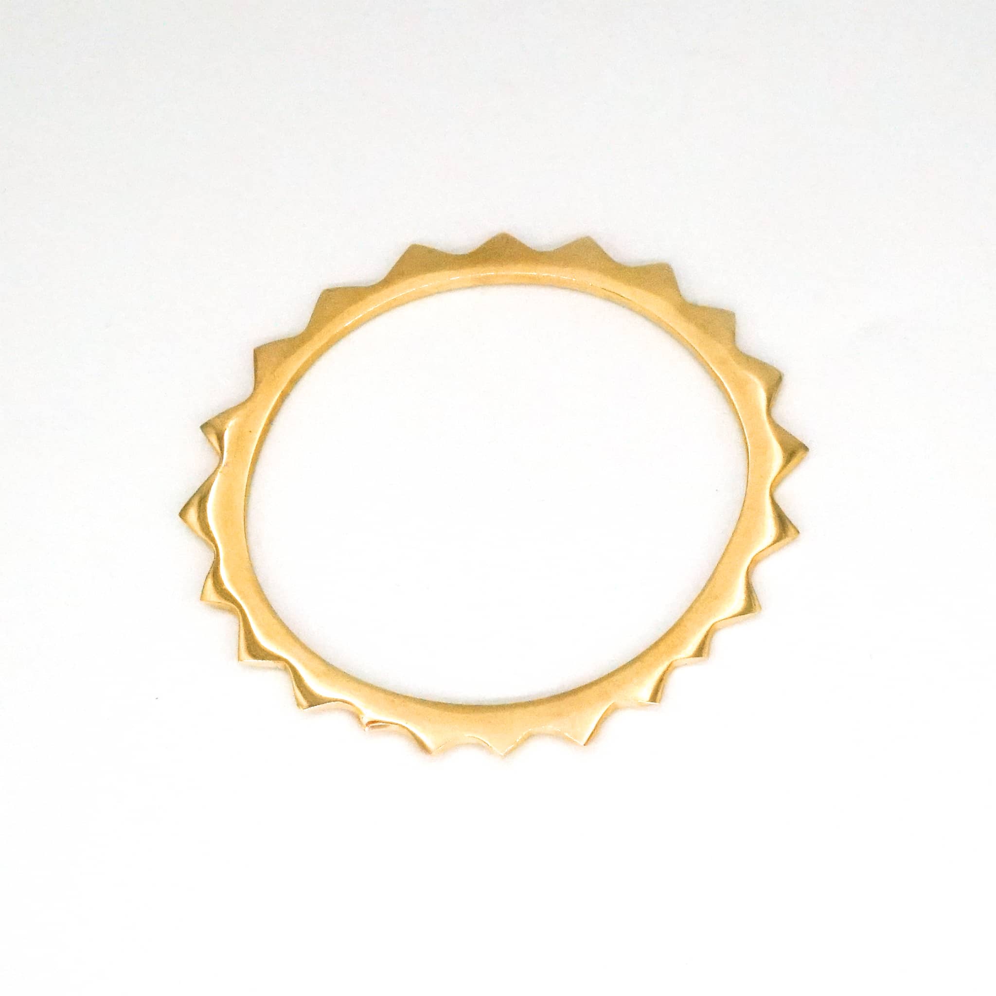 Amali Brass Spiked Bangle Bracelet