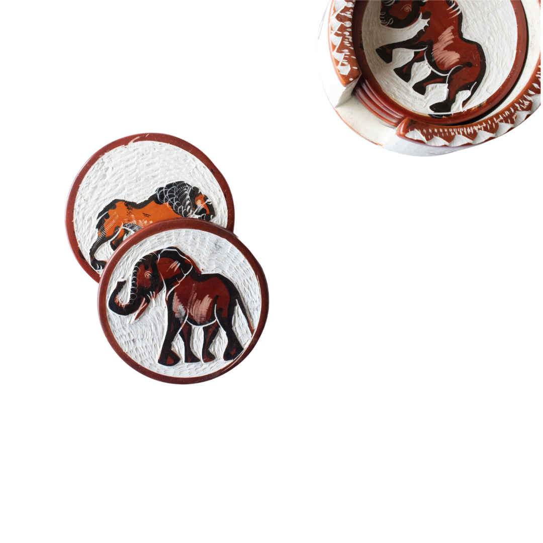 Handmade Coasters - Animals Engraved