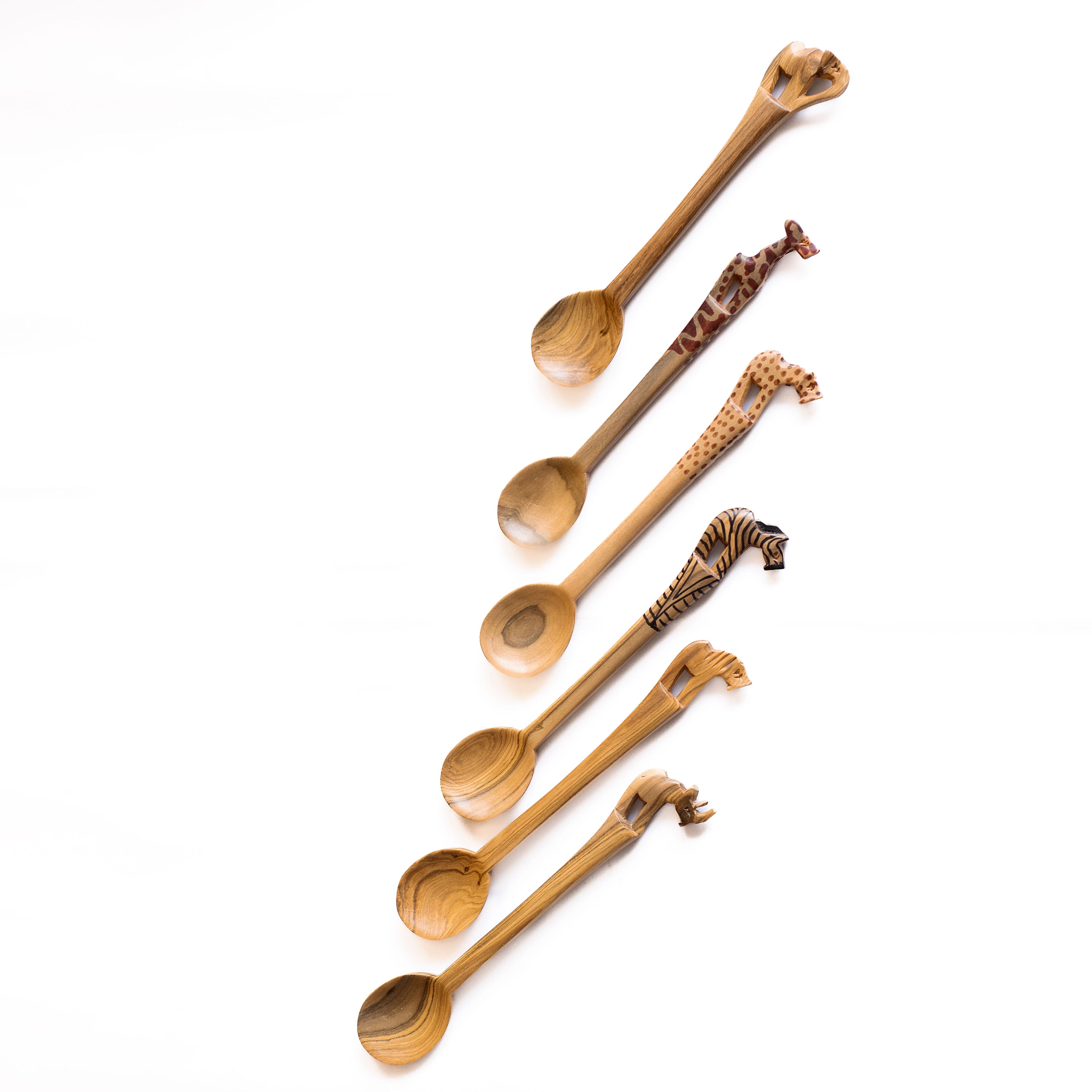 Wooden Teaspoon - Individual Animals