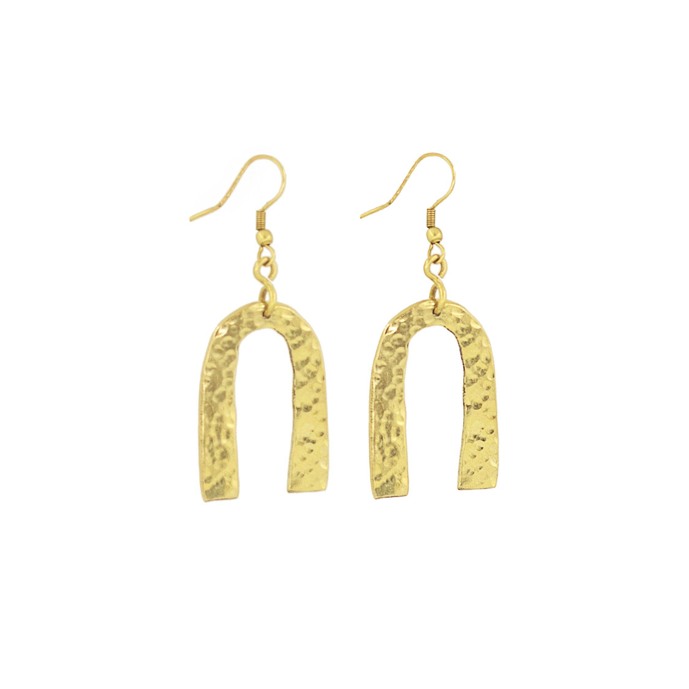 Brass Arch Brass Earrings for Women - Bundi