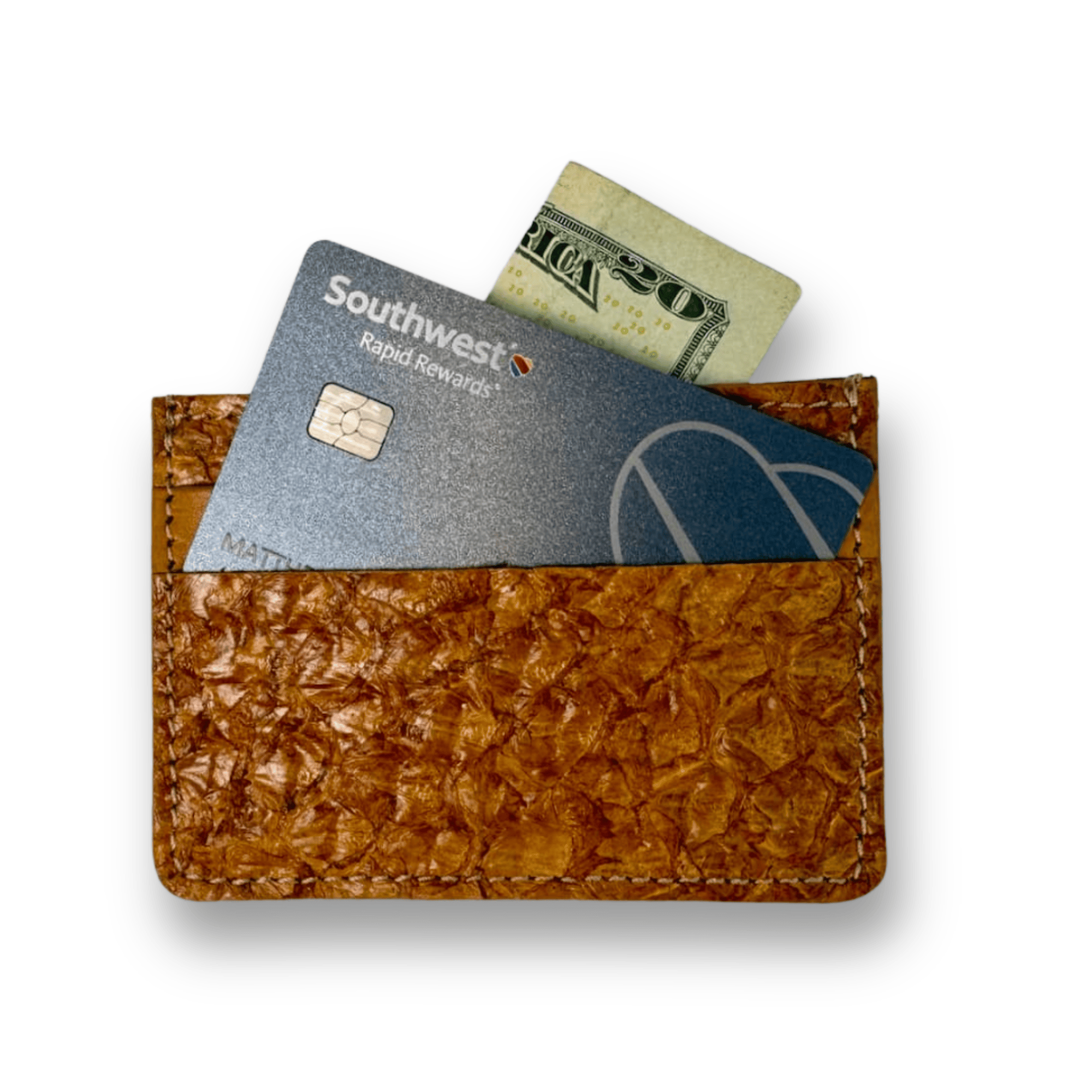 Fish Card Holder Wallet, Unisex Leather Card Case - EcoDunia