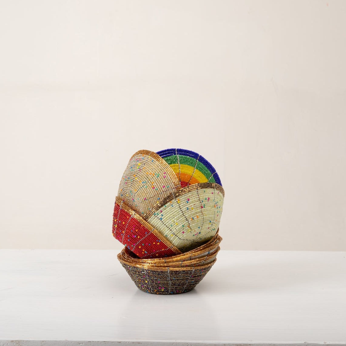 Handmade Beaded Bowls