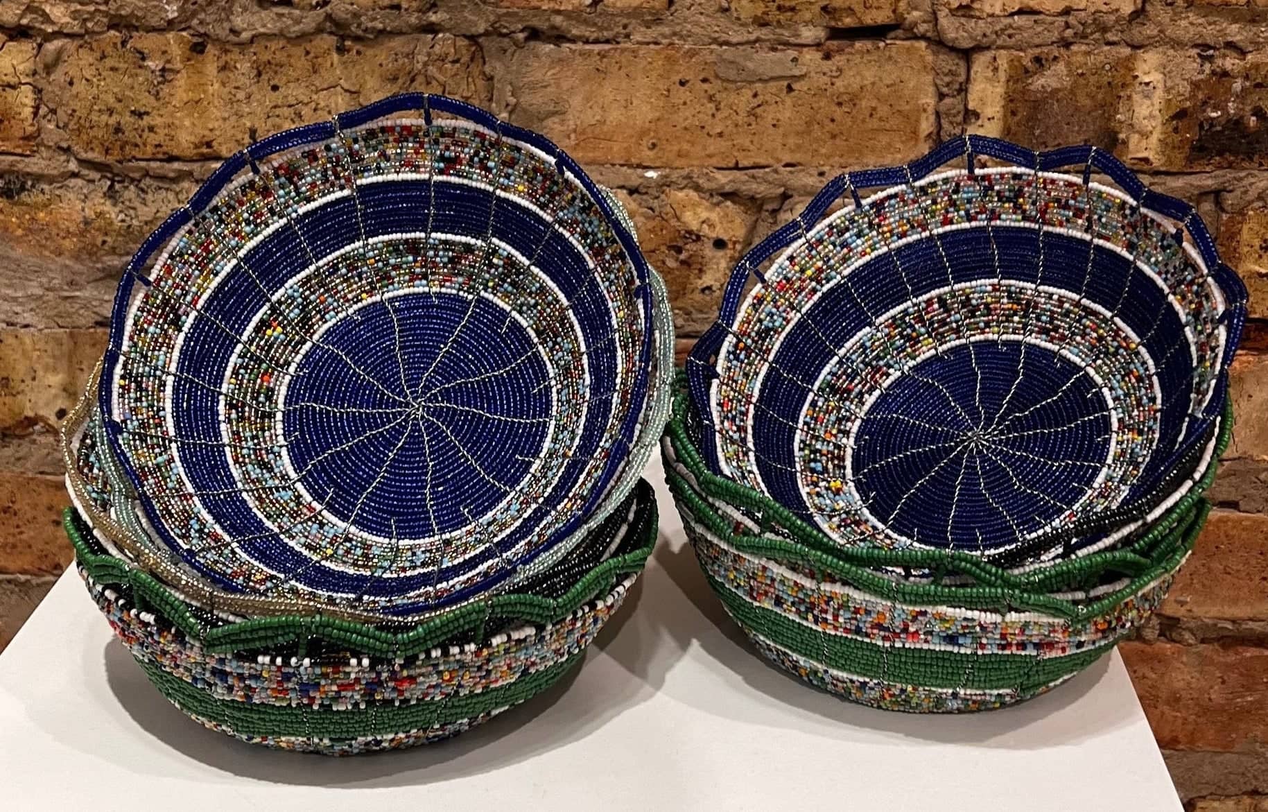 Handmade Beaded Bowls