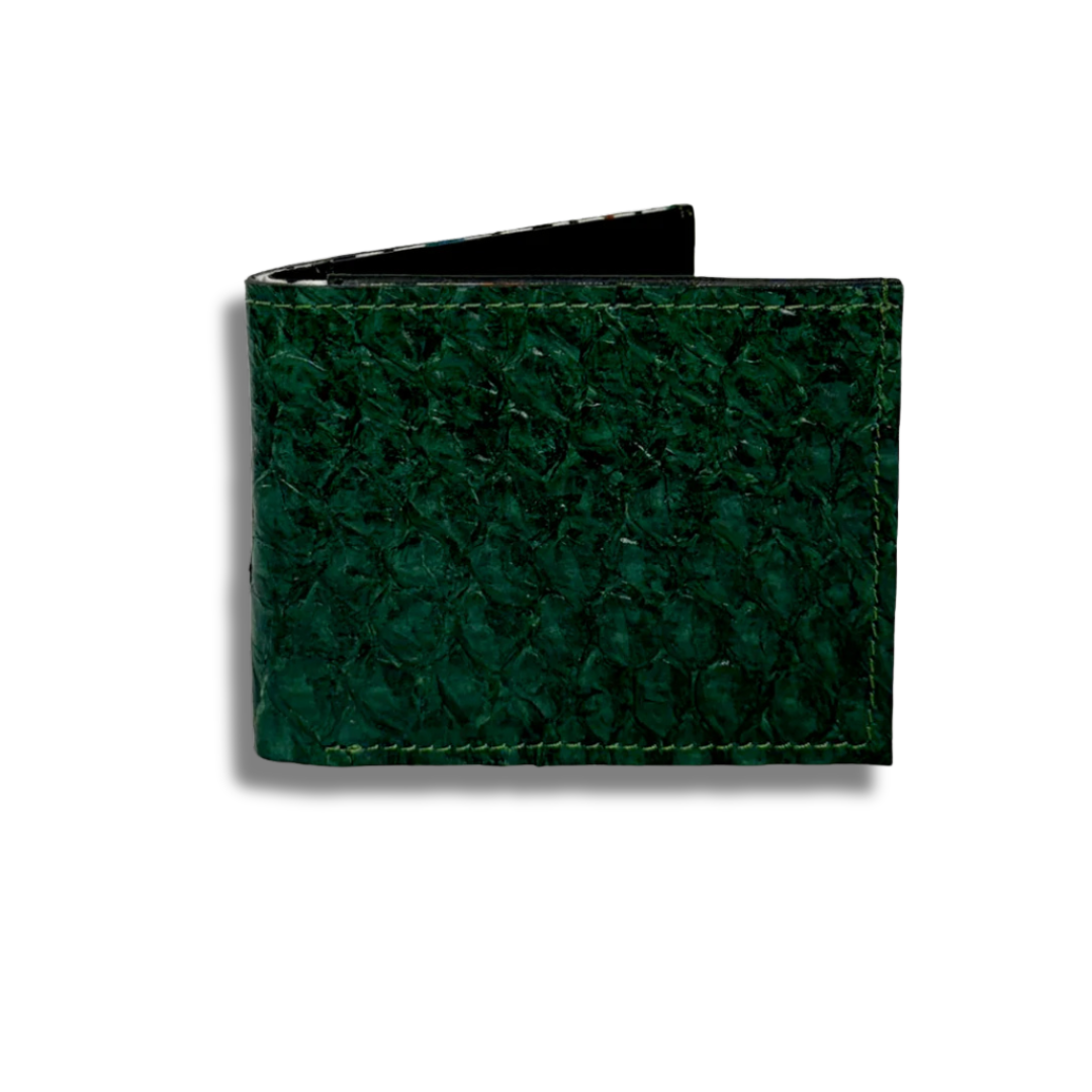 Green Standard Genuine Fish Leather Wallet
