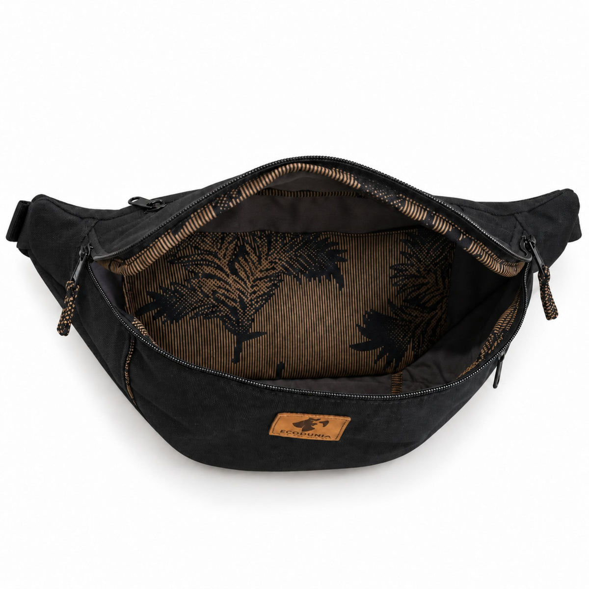 Crossbody Large Fanny Pack - Canvas Waist Bag