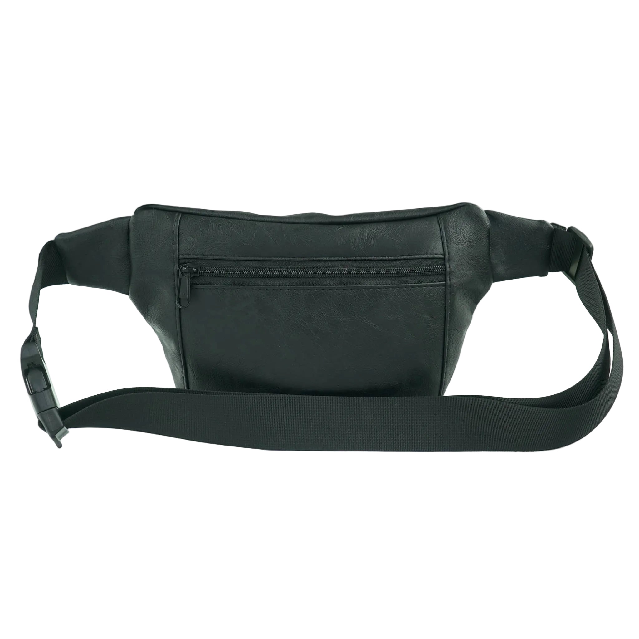 Black Vegan Crossbody Fanny Pack
