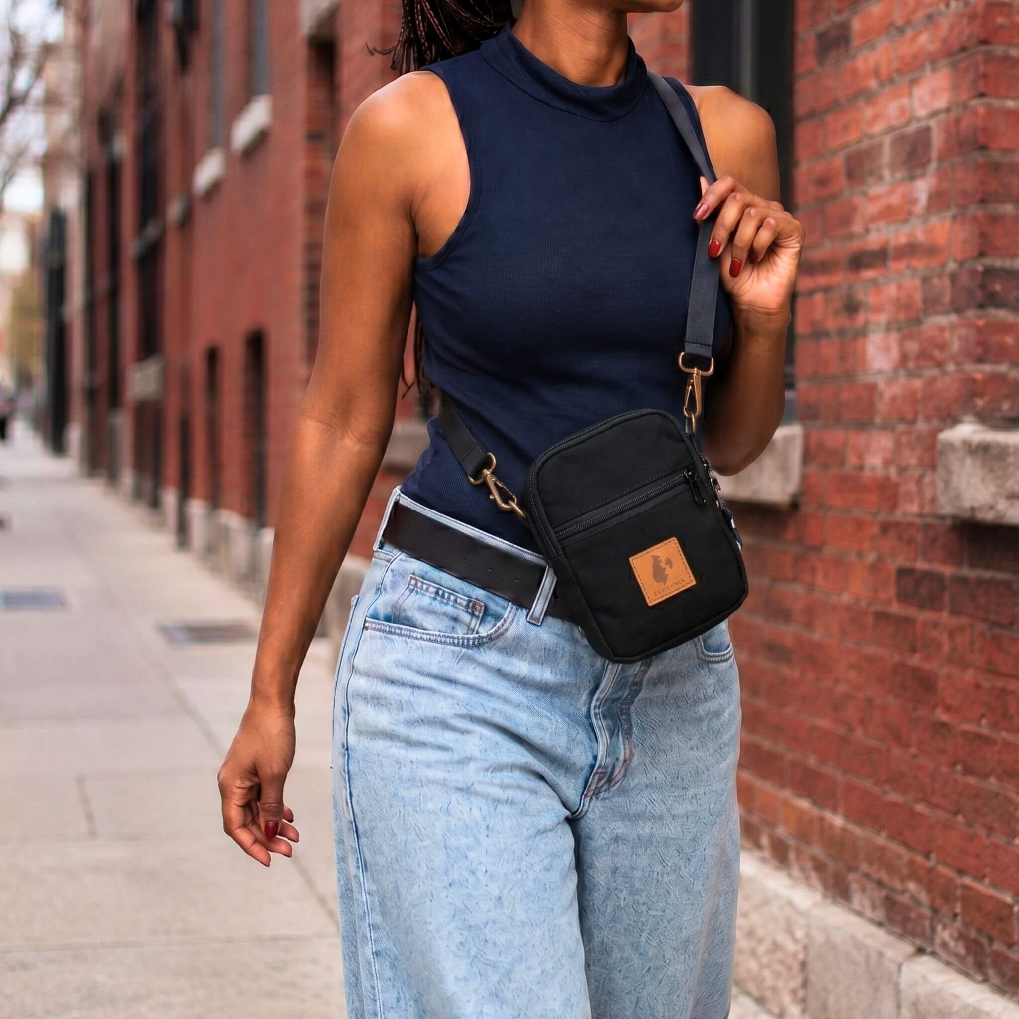 Rozi Canvas Crossbody Bag 1L | Mini Shoulder Bag