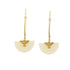 Brass Drop With Bone Earrings for Women - Koa