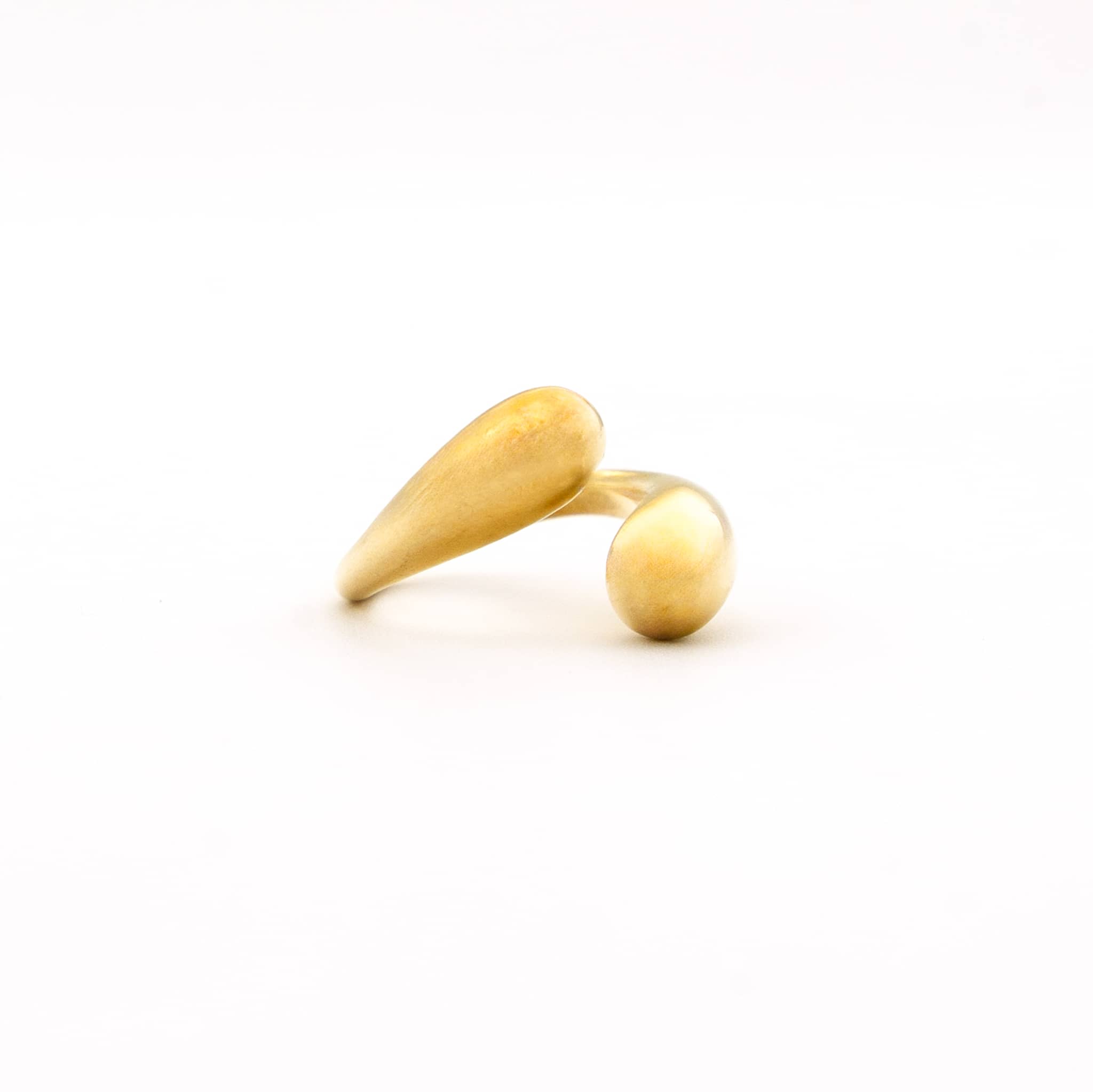 Brass Adjustable Wrap Ring for Men and Women - Sana