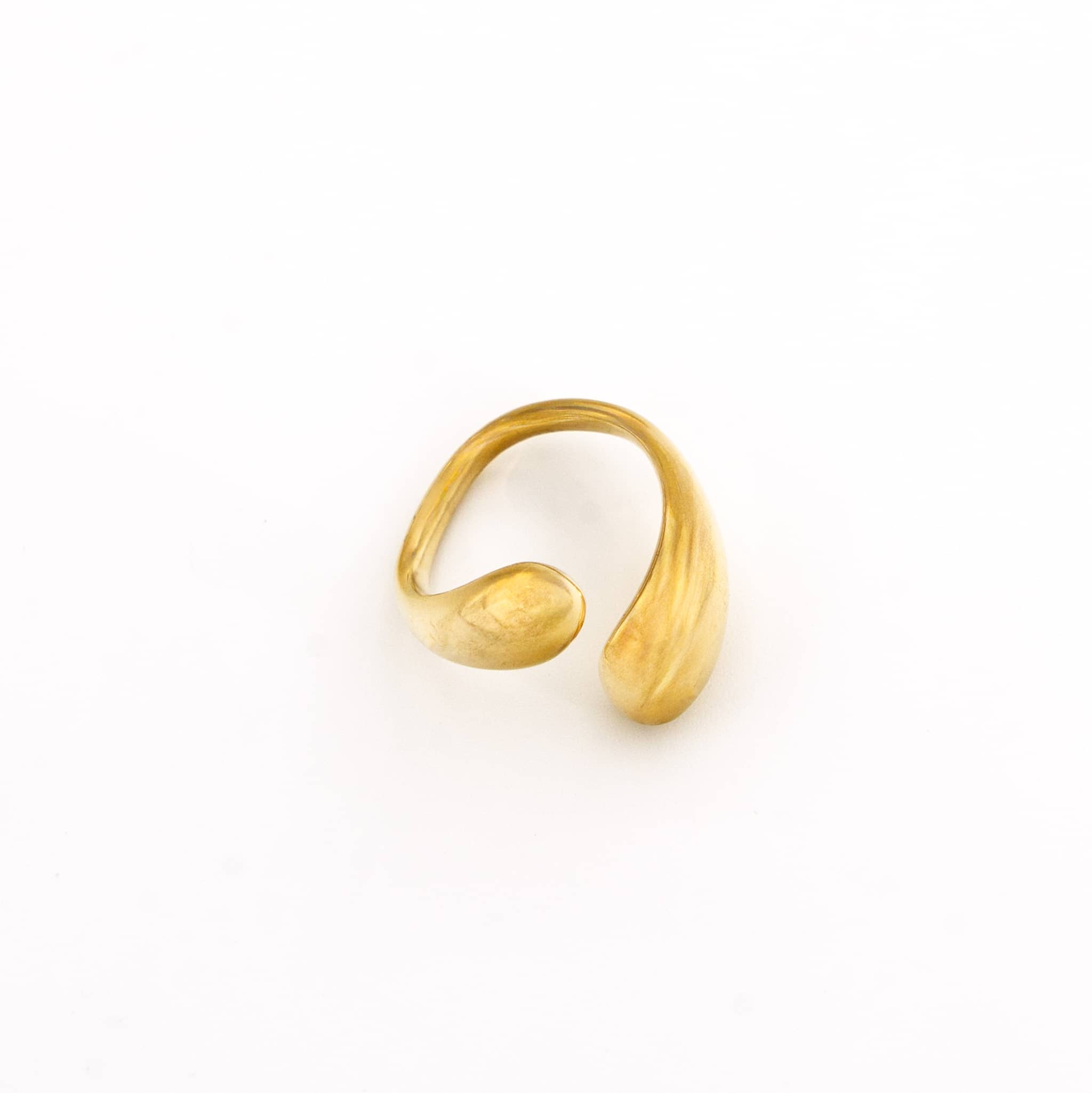 Brass Adjustable Wrap Ring for Men and Women - Sana