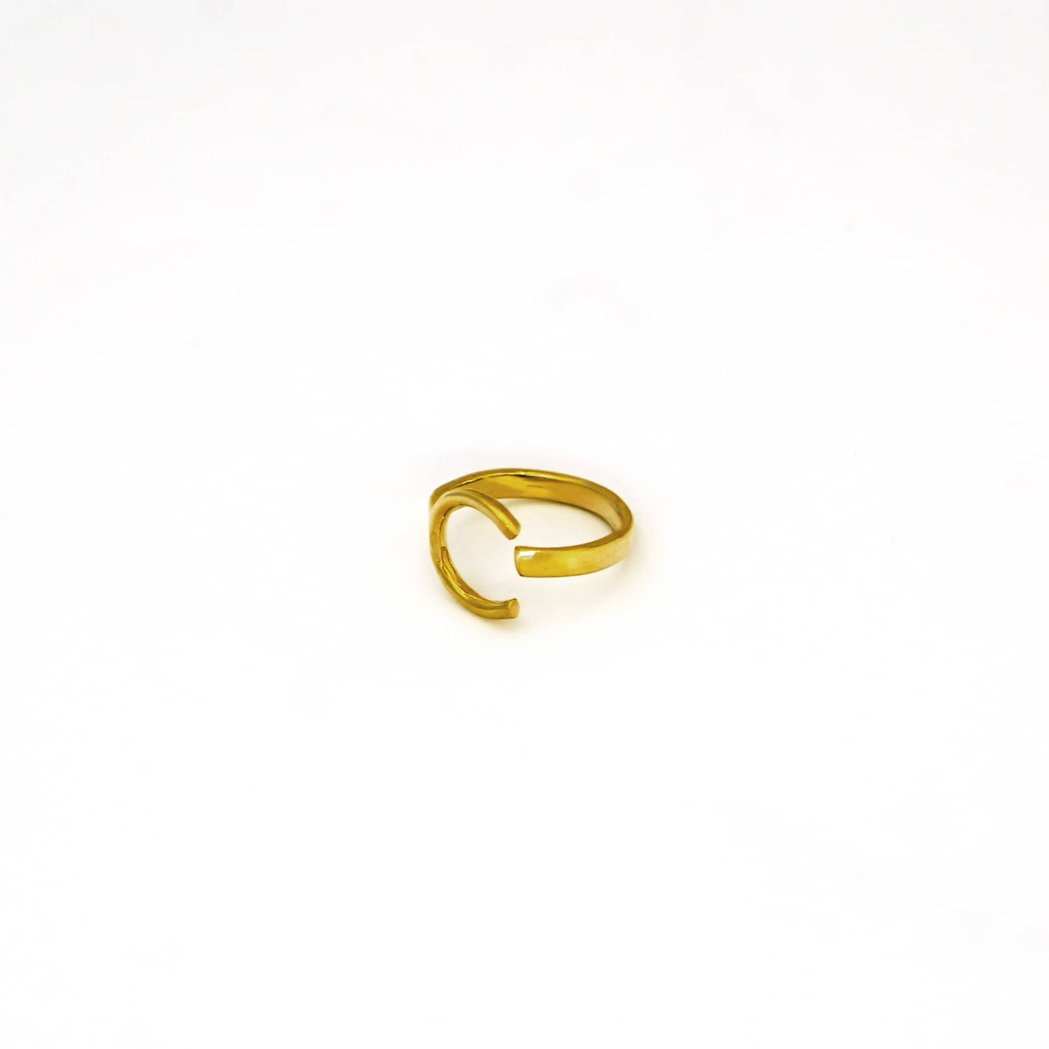 Brass Open Interlock Band Ring | Buni Ecodunia