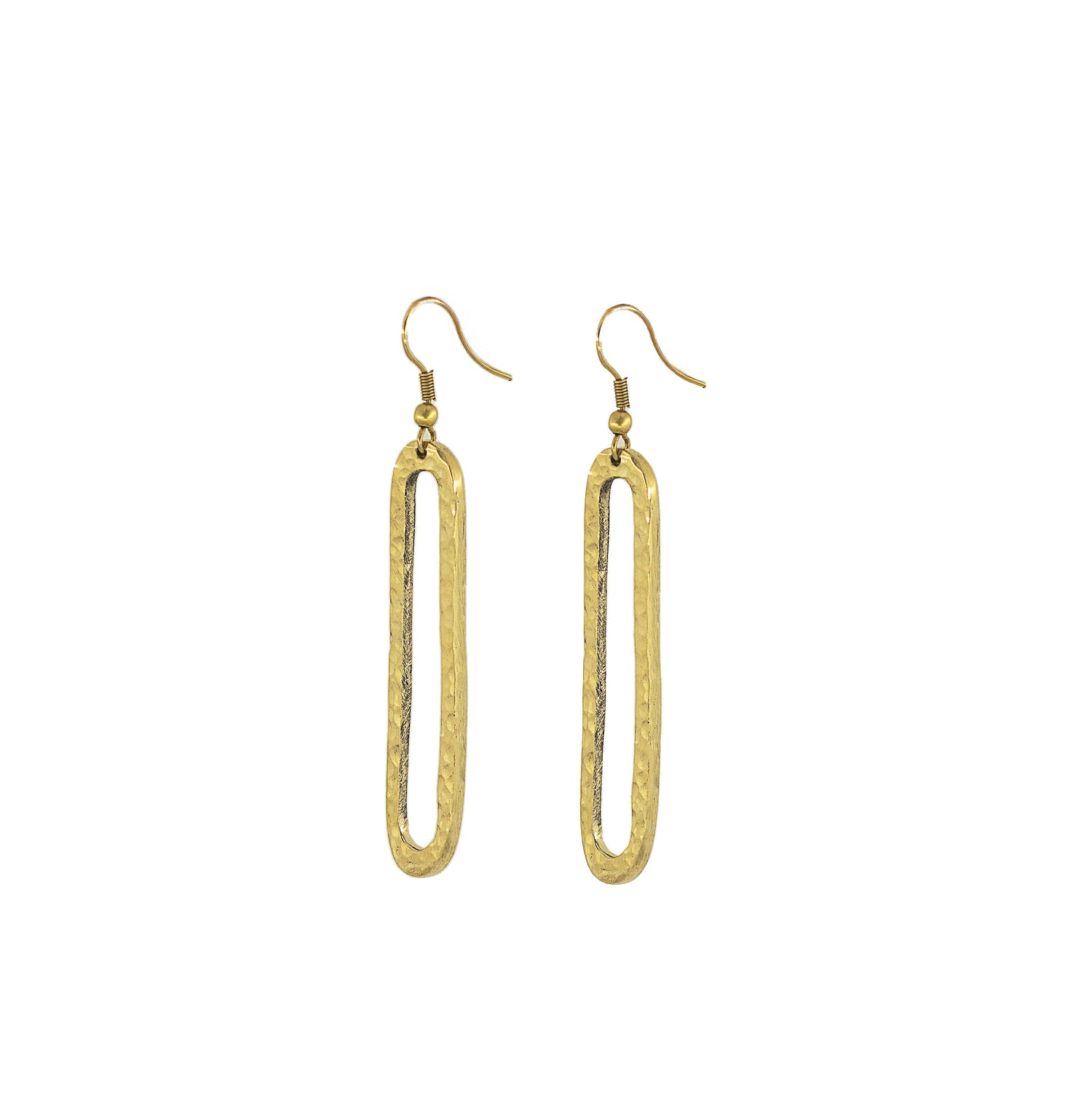 Elongated Oval Hoop Earrings for Women - Mvua