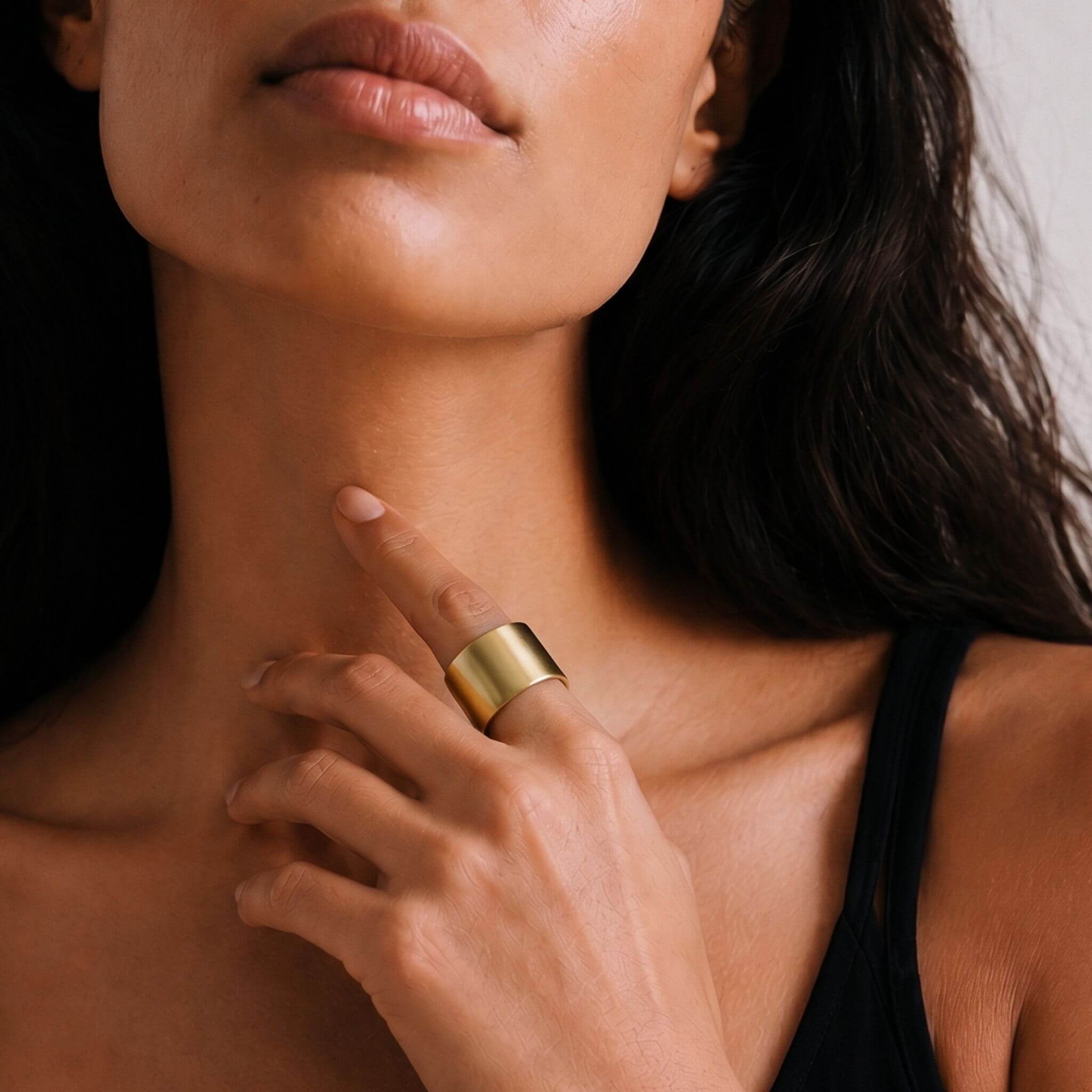 Brass Wide Band Solid Ring | Rahisi Ecodunia