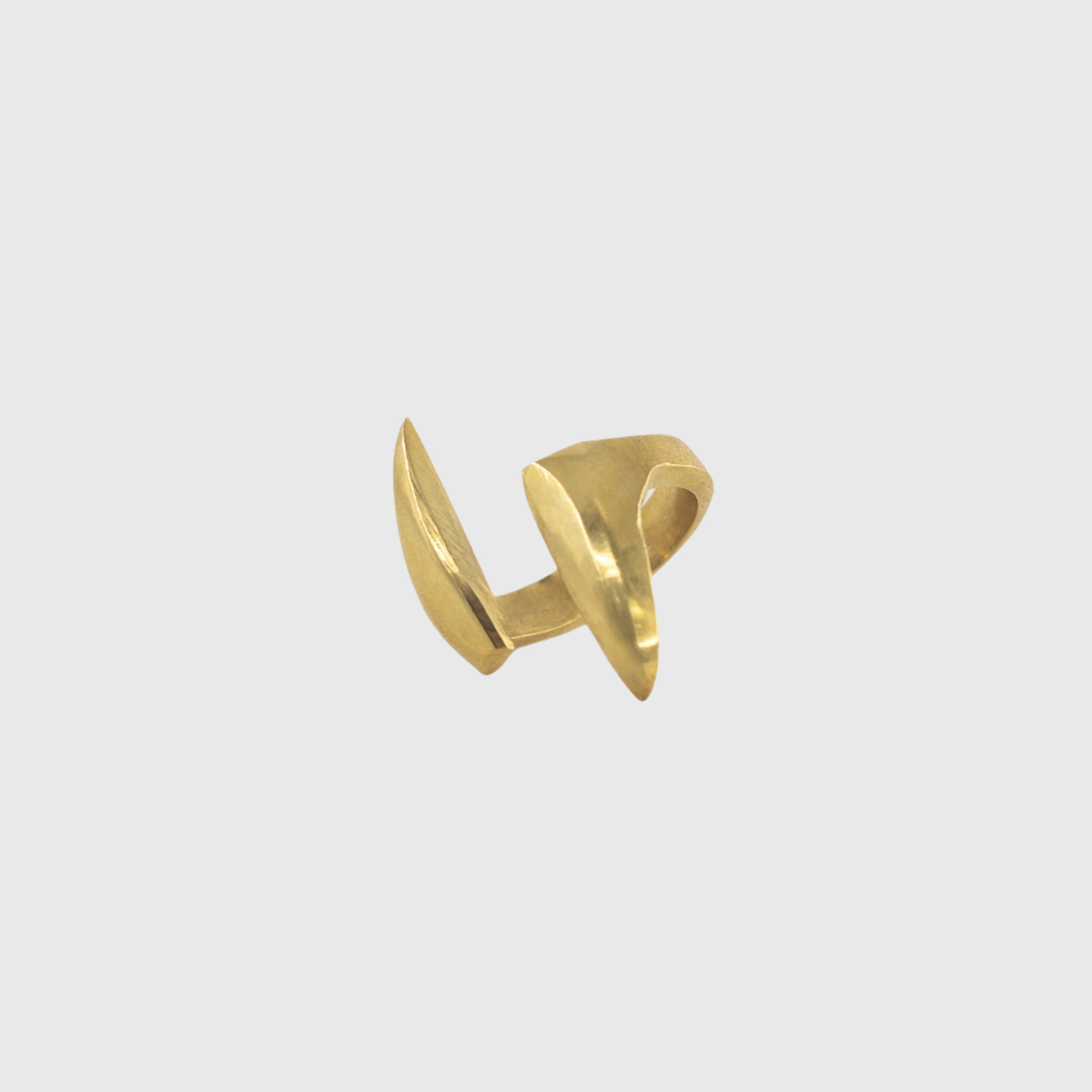 Open Adjustable Brass Ring - Umbo