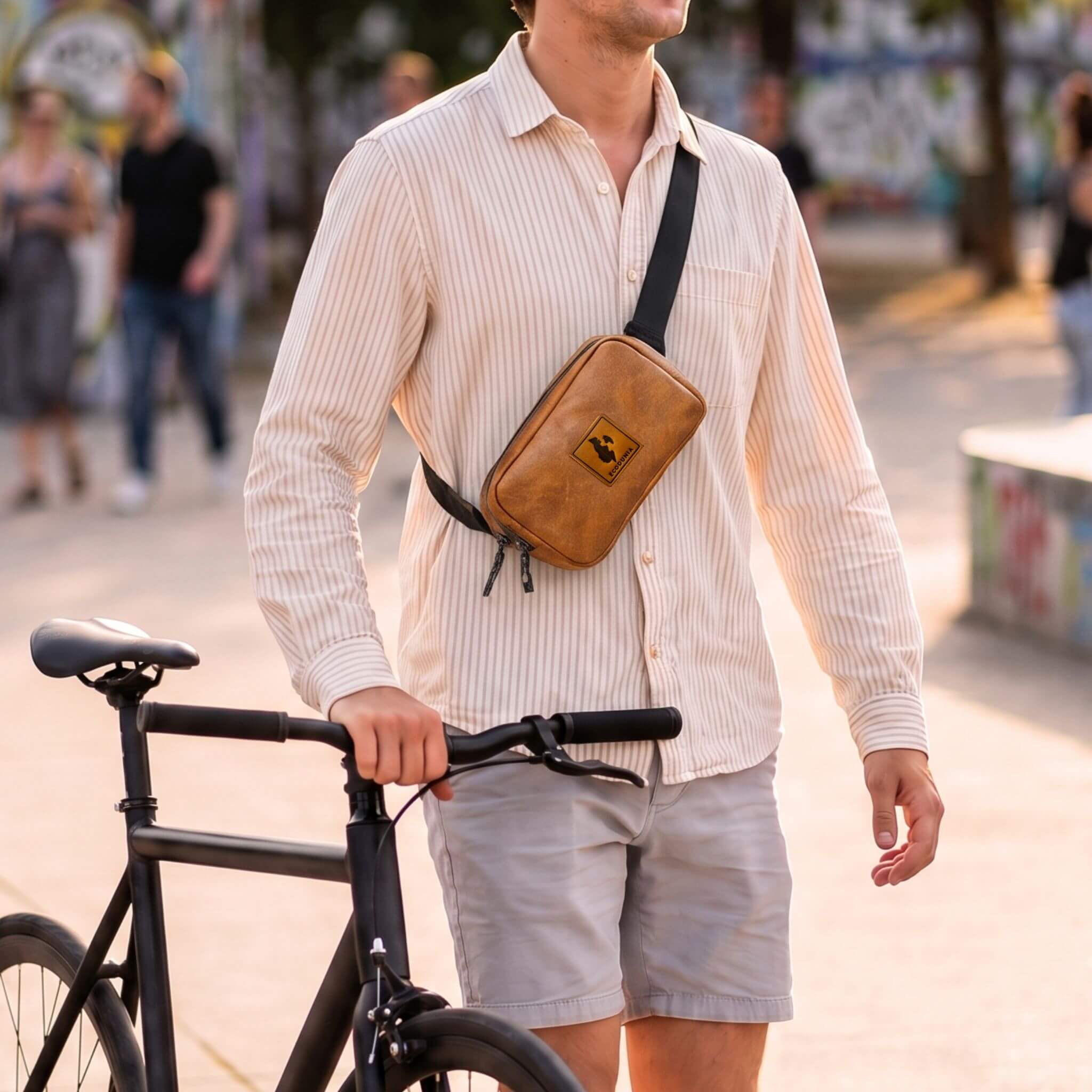 Vegan Leather Crossbody Belt Bag Ecodunia