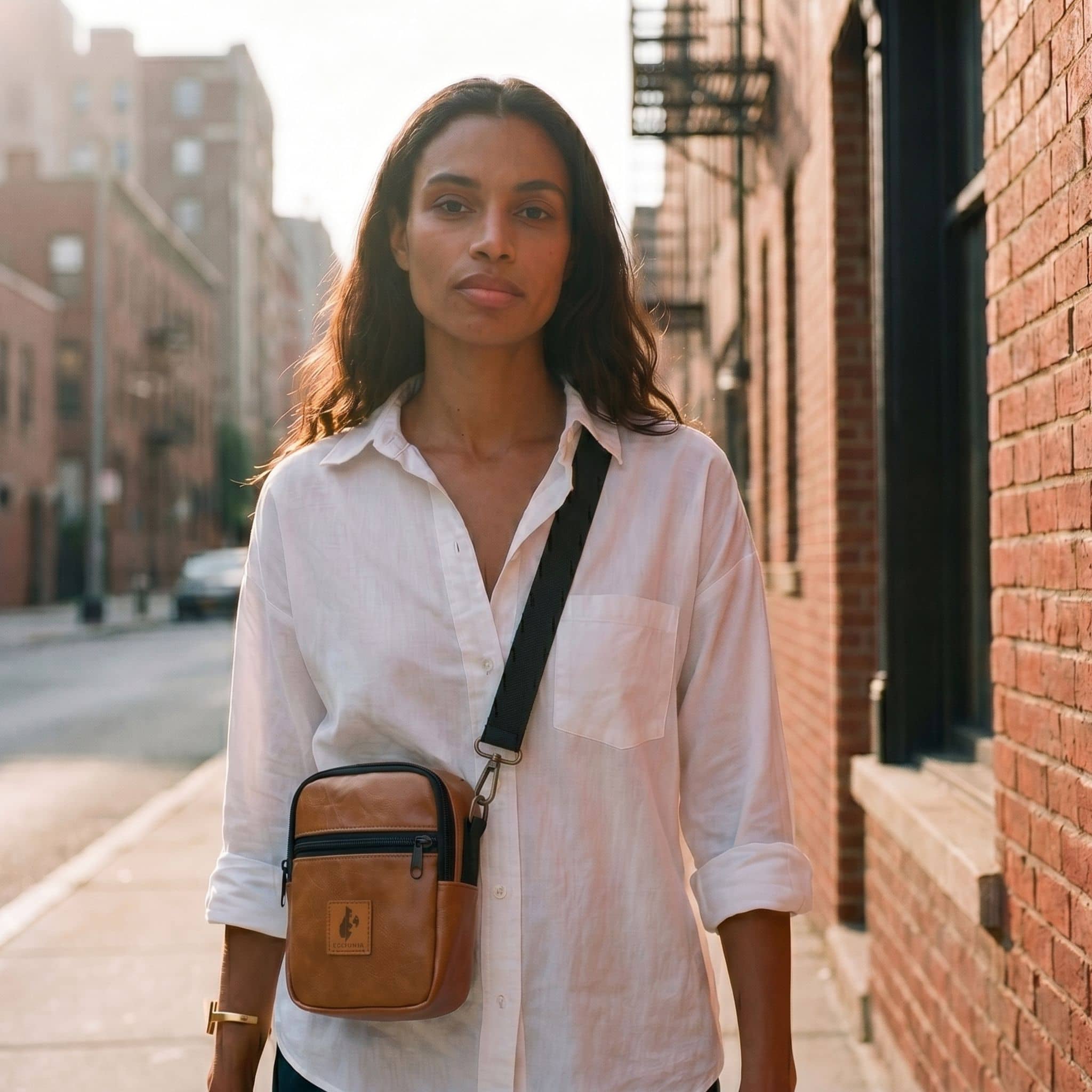 Rozi Vegan Leather Crossbody Bag 1L