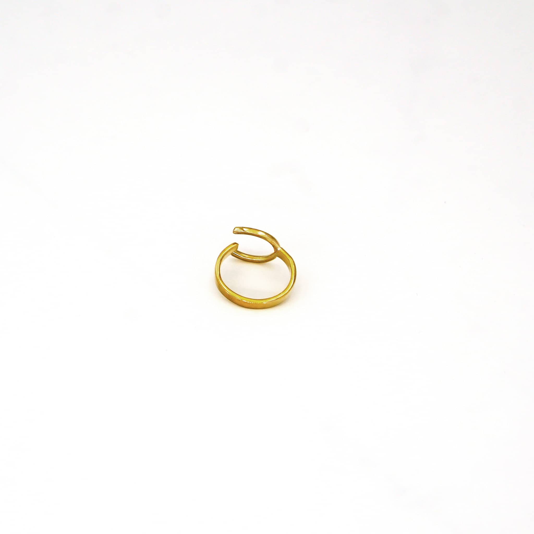 Brass Open Interlock Band Ring | Buni Ecodunia