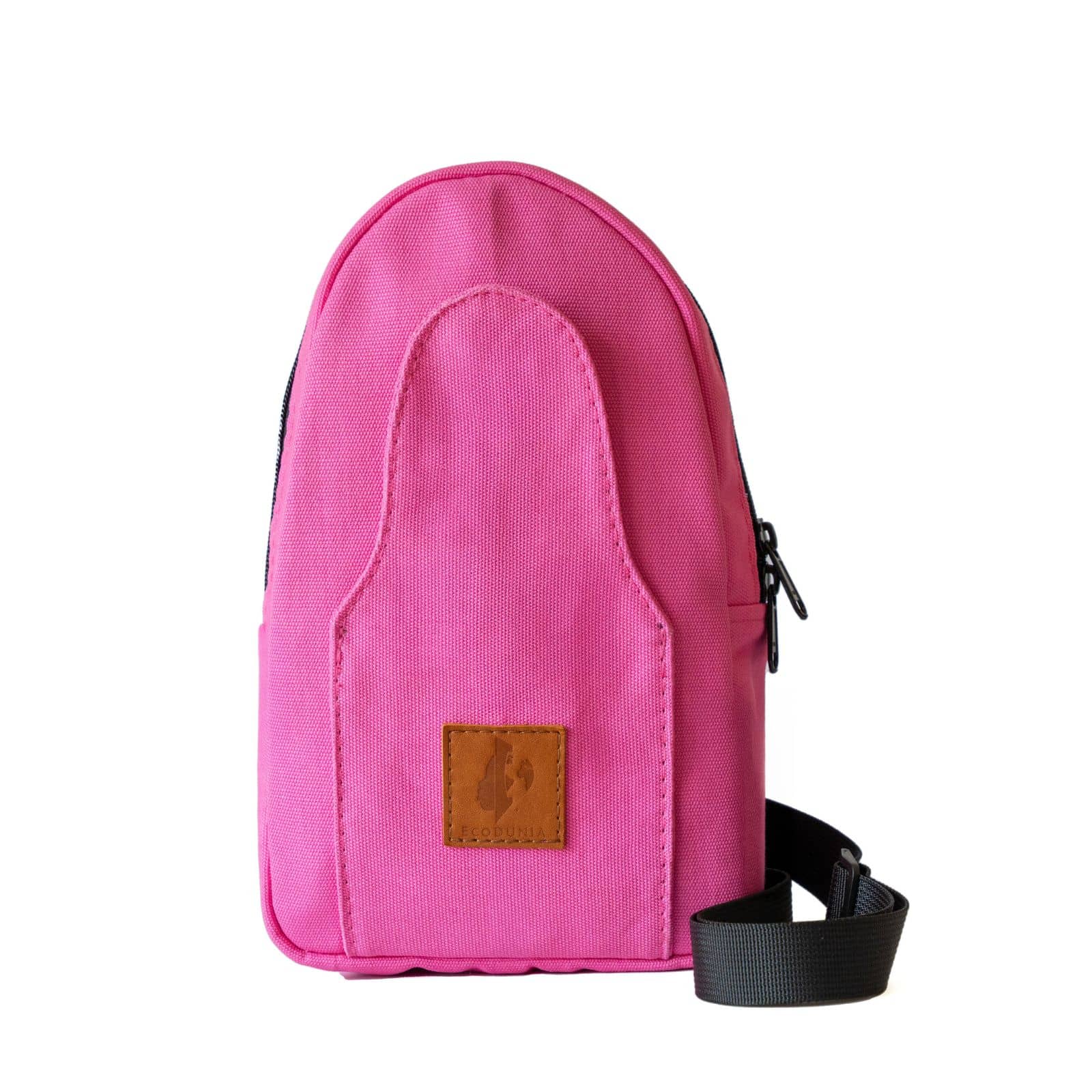 Buru pink canvas crossbody sling bag for women