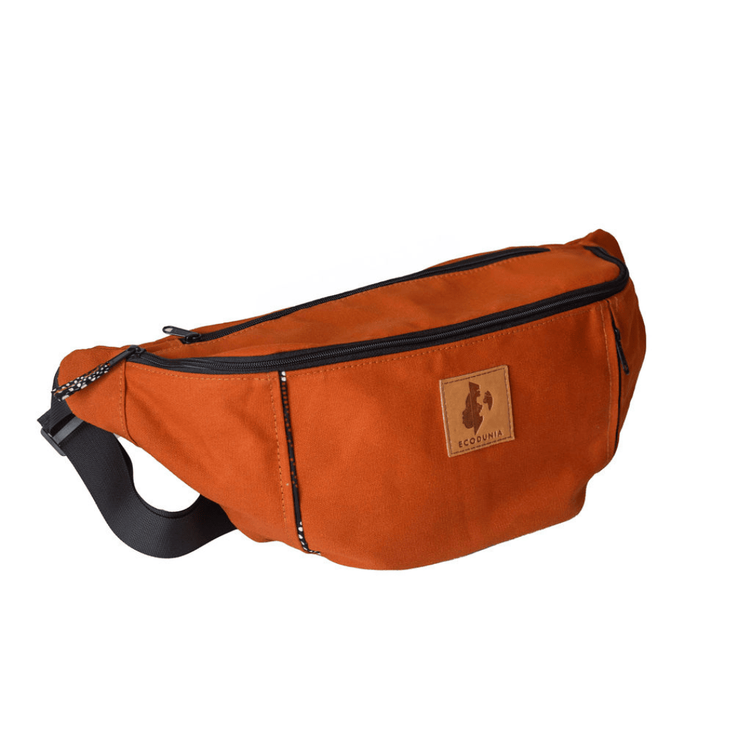 Crossbody Large Fanny Pack - Canvas Waist Bag