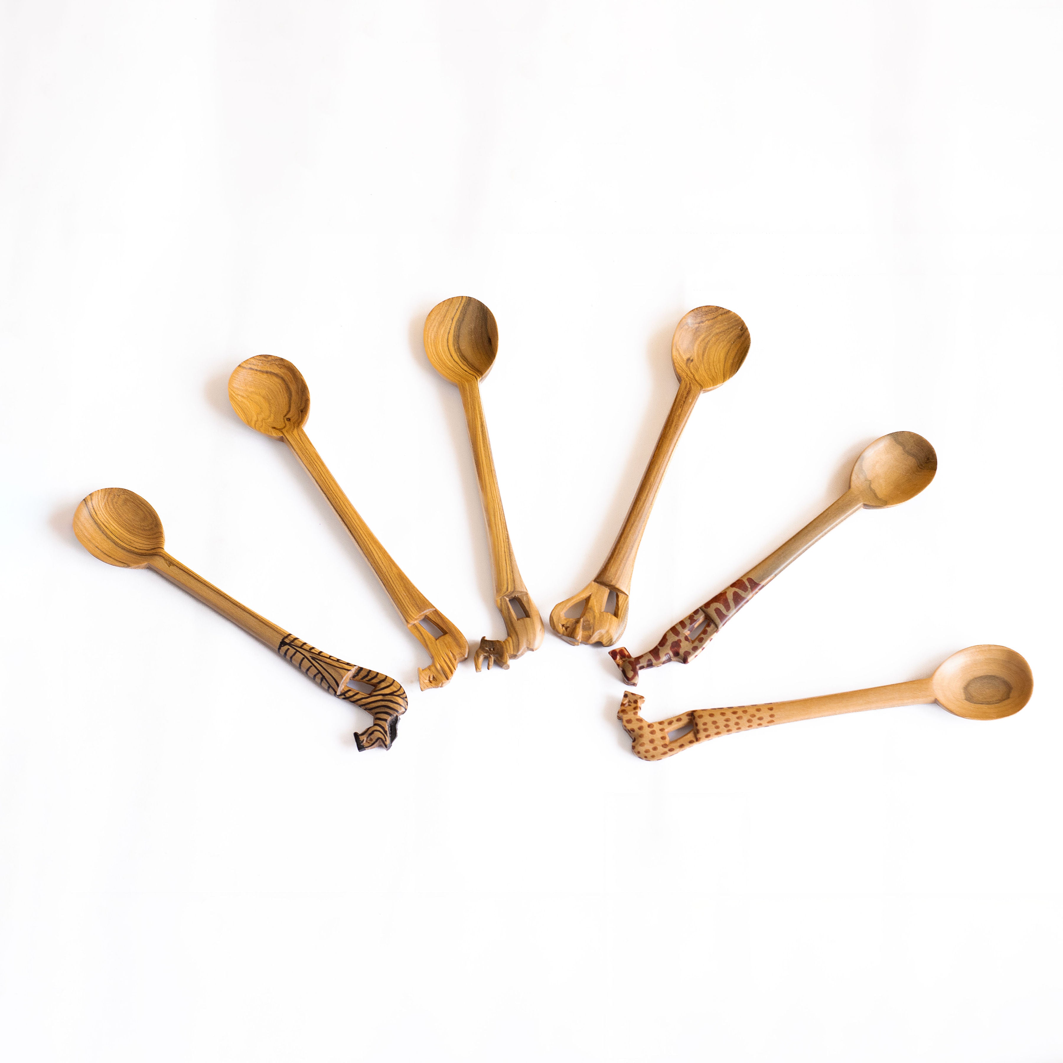 Wooden Teaspoon - Individual Animals