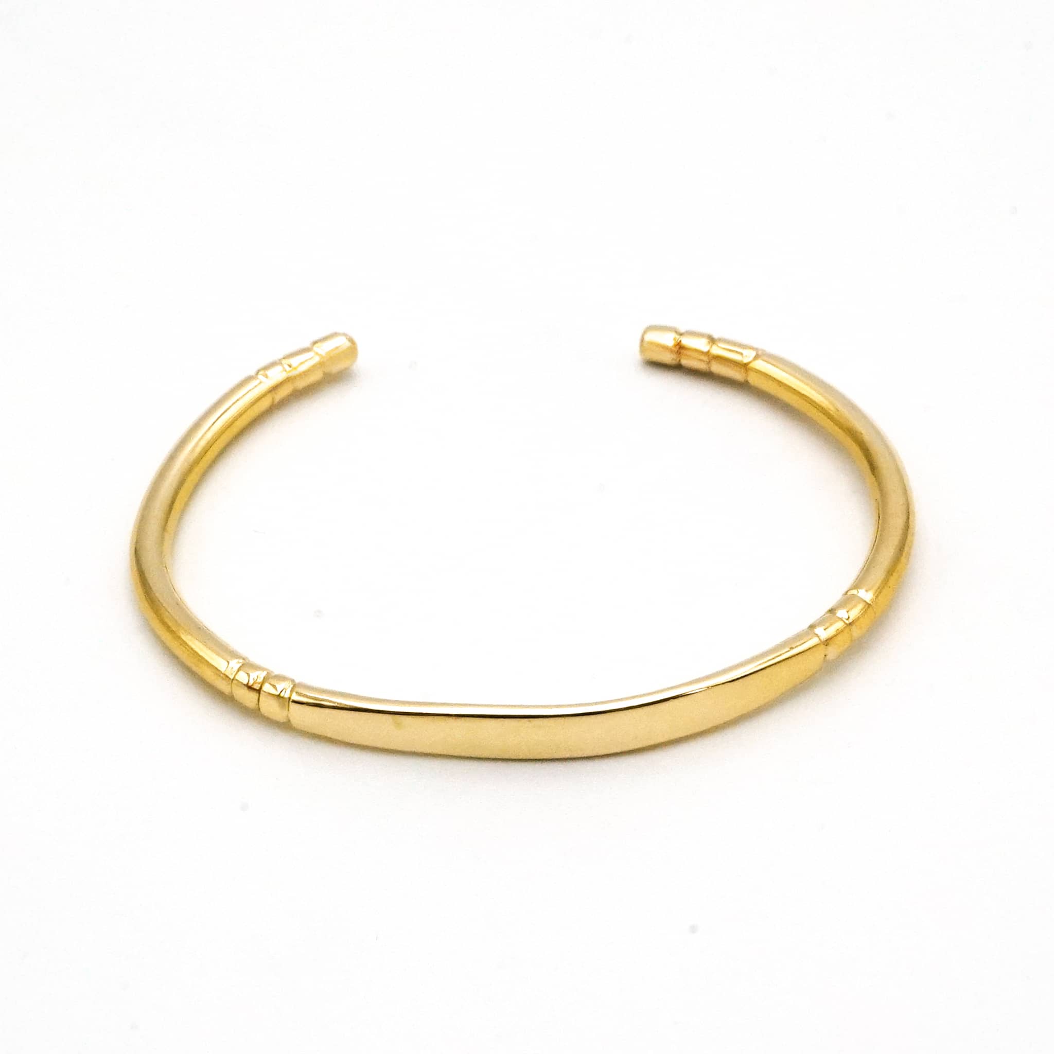 C-Shaped Brass Cuff Bracelet | Dhahabu - Ecodunia
