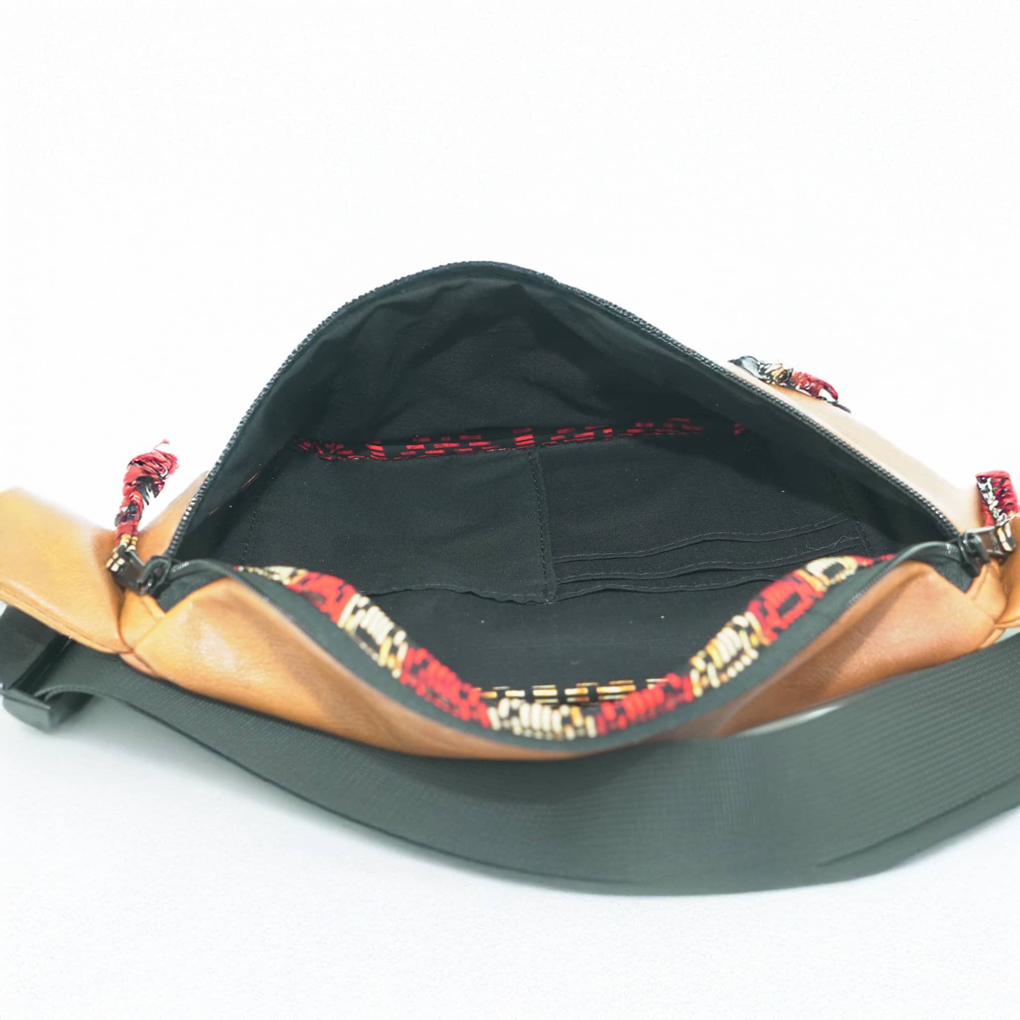 Dark Tan Vegan Crossbody Fanny Pack