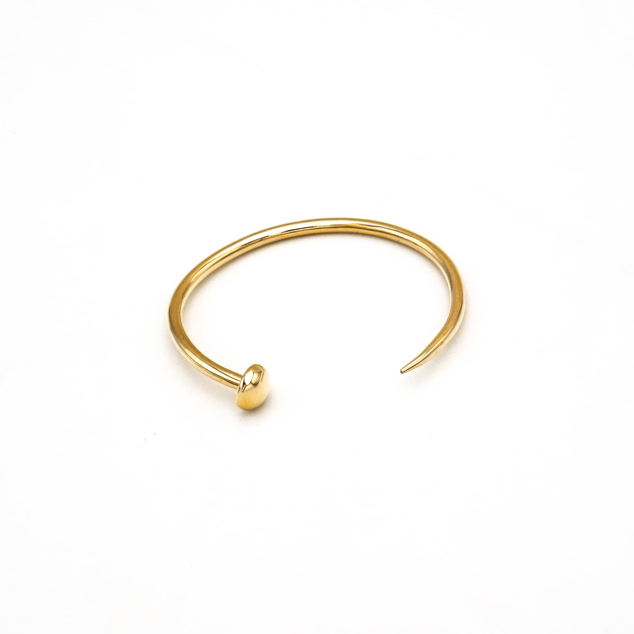 Bent Nail Brass Cuff Bracelet | Doa Ecodunia