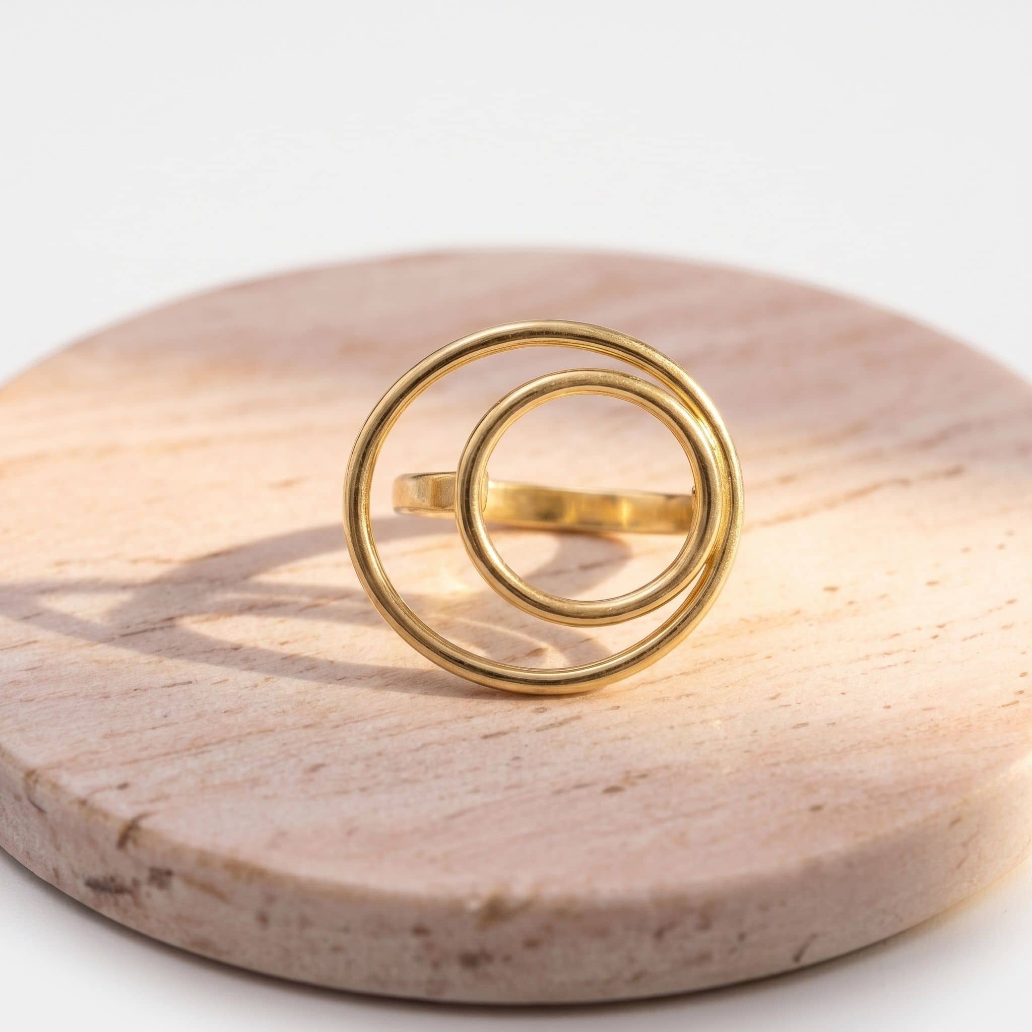 Double Moon Phase Cocktail Ring | Nita - Ecodunia