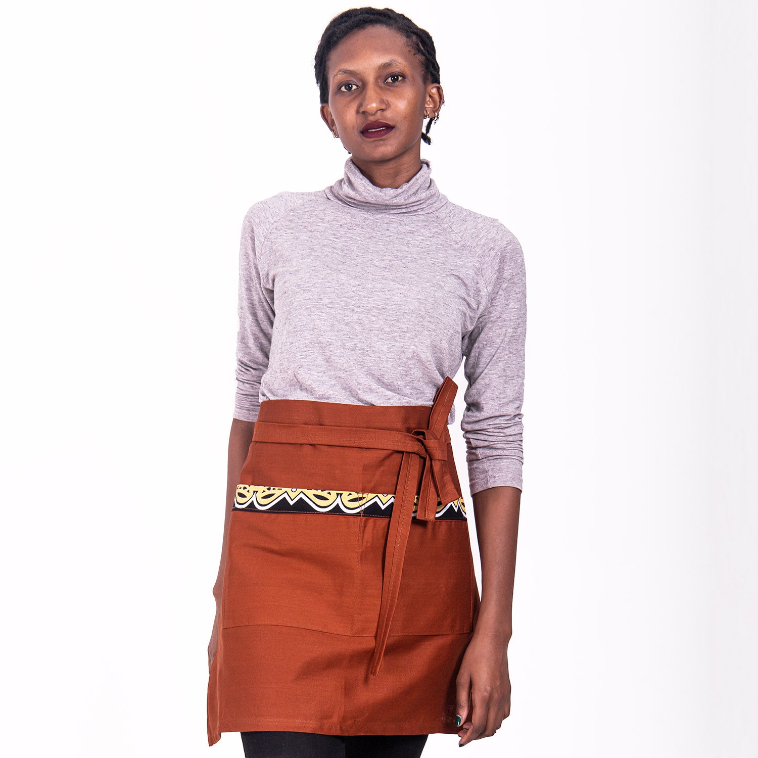 Kitchen Half Apron with Pockets Unisex | Waist Apron – Jikoni