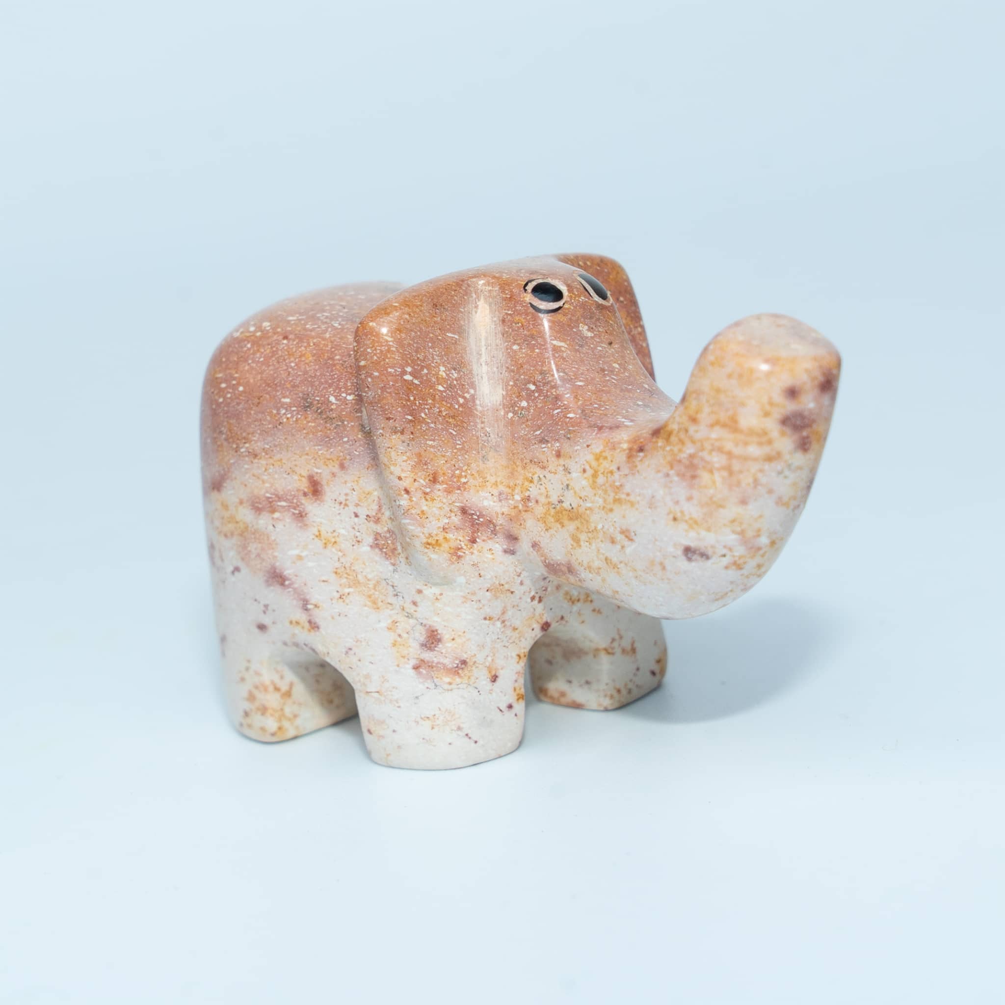Hand Carved Elephant Soapstone Sculpture