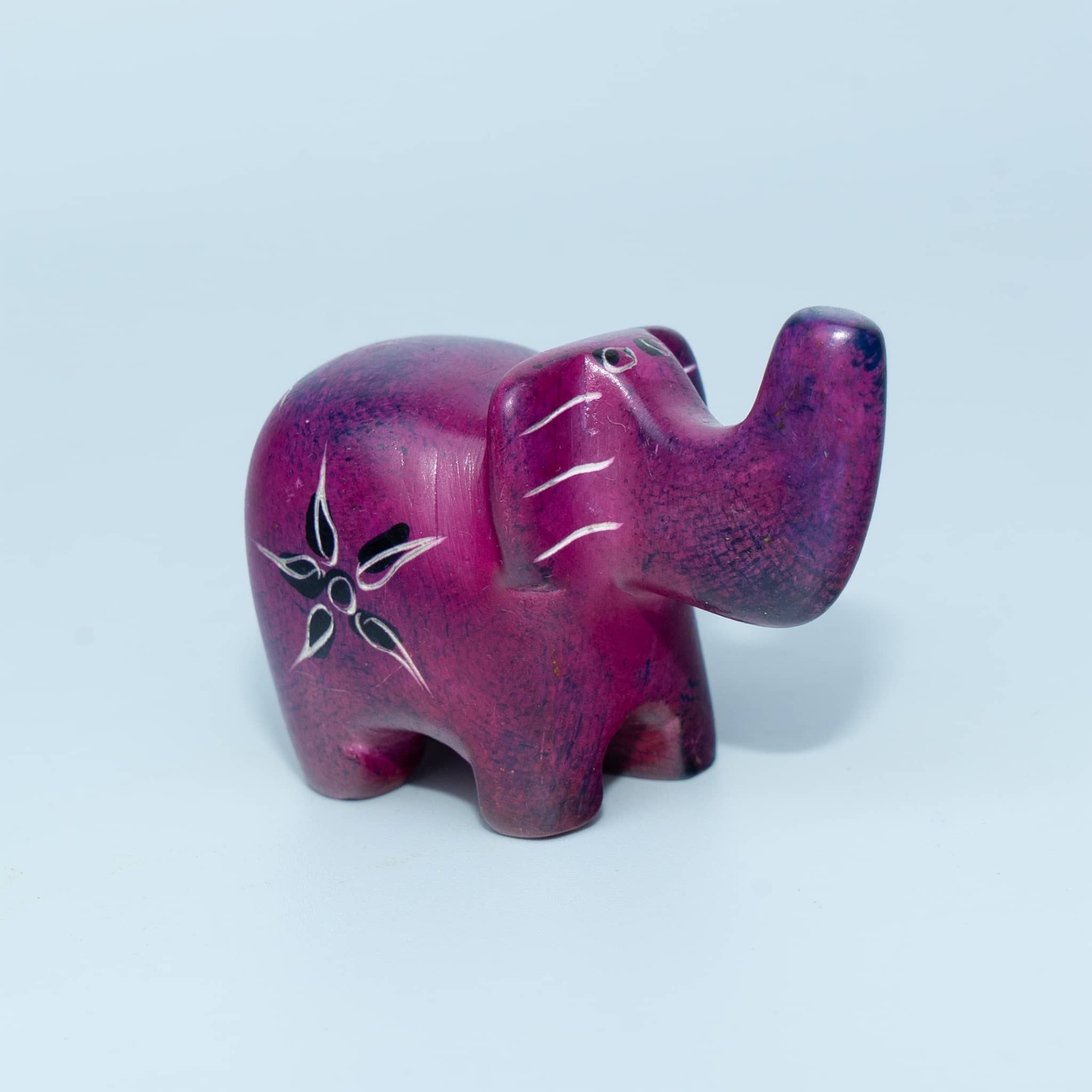 Hand Carved Elephant Soapstone Sculpture