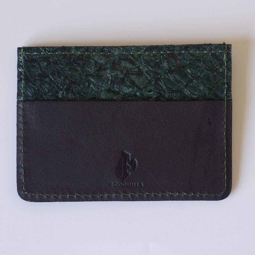 Fish Card Holder Wallet, Unisex Leather Card Case