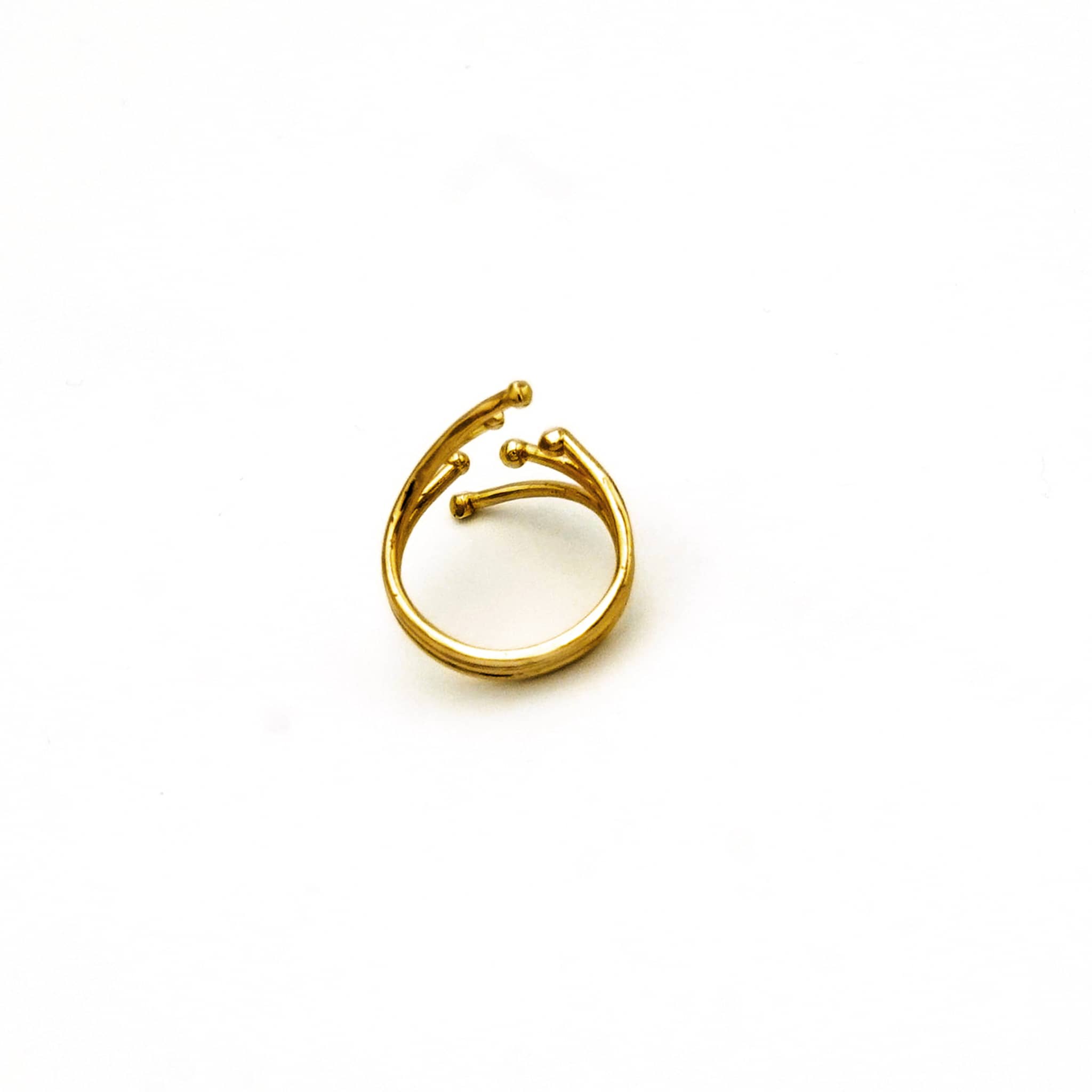 Gaya Spiral Rounded Strips Ring