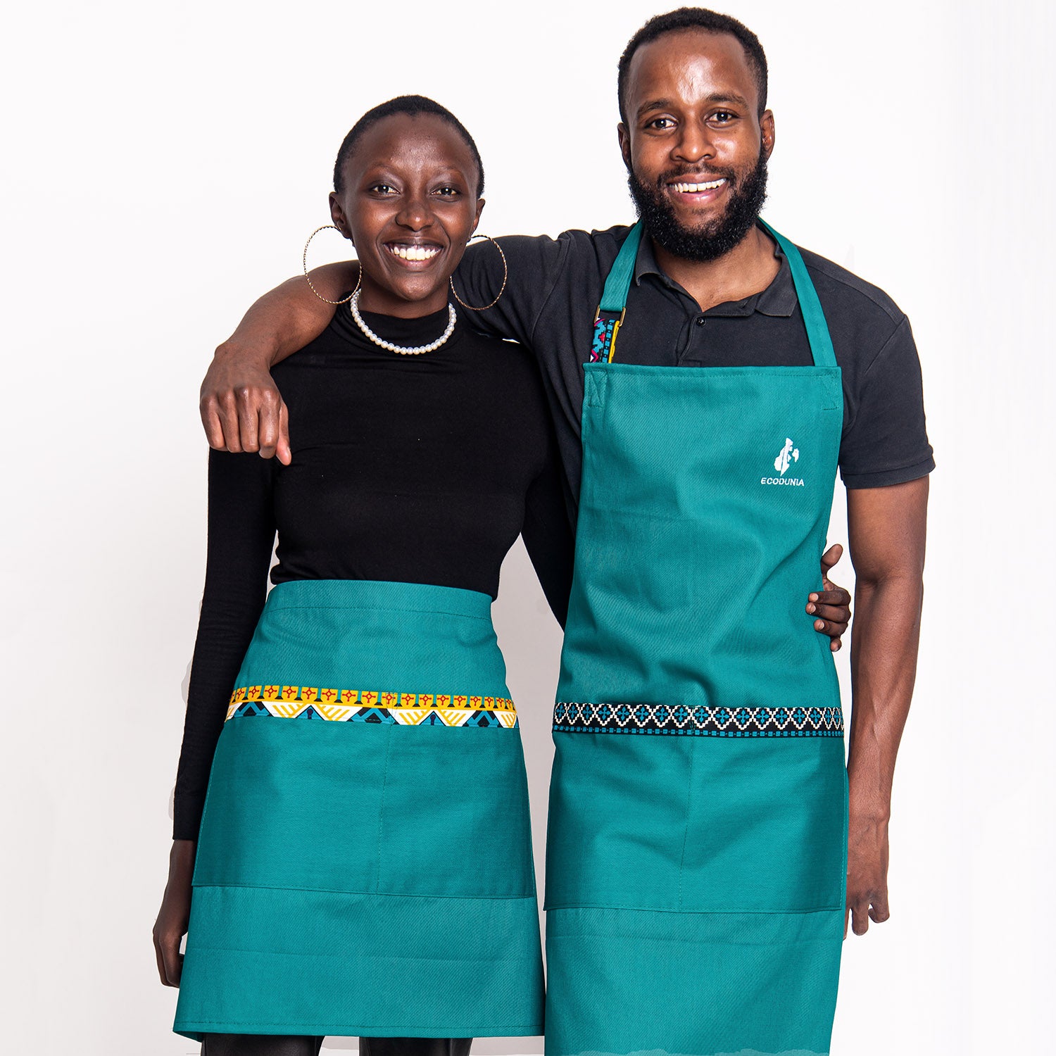 Kitchen Half Apron with Pockets Unisex | Waist Apron – Jikoni
