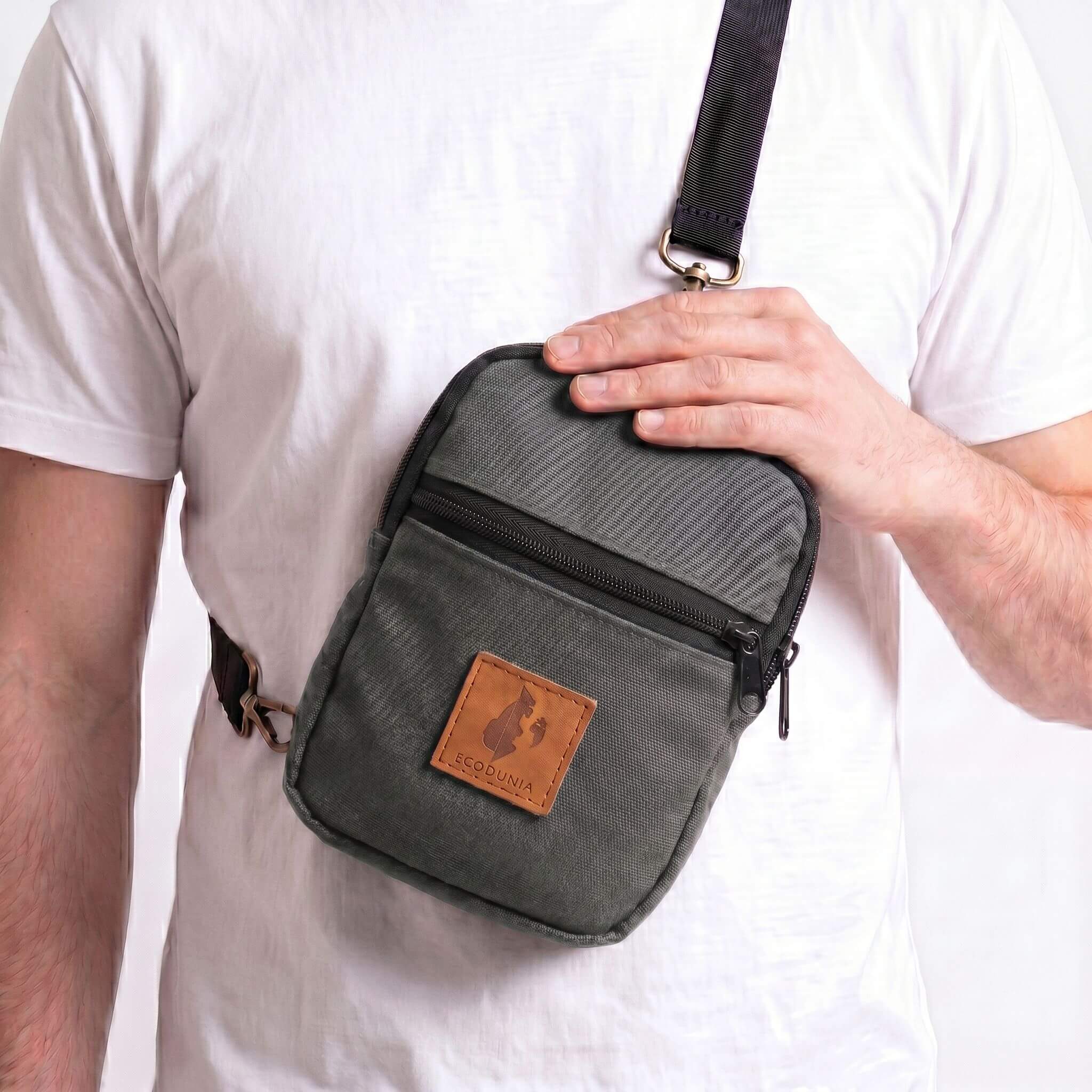 Rozi Canvas Crossbody Bag 1L | Mini Shoulder Bag