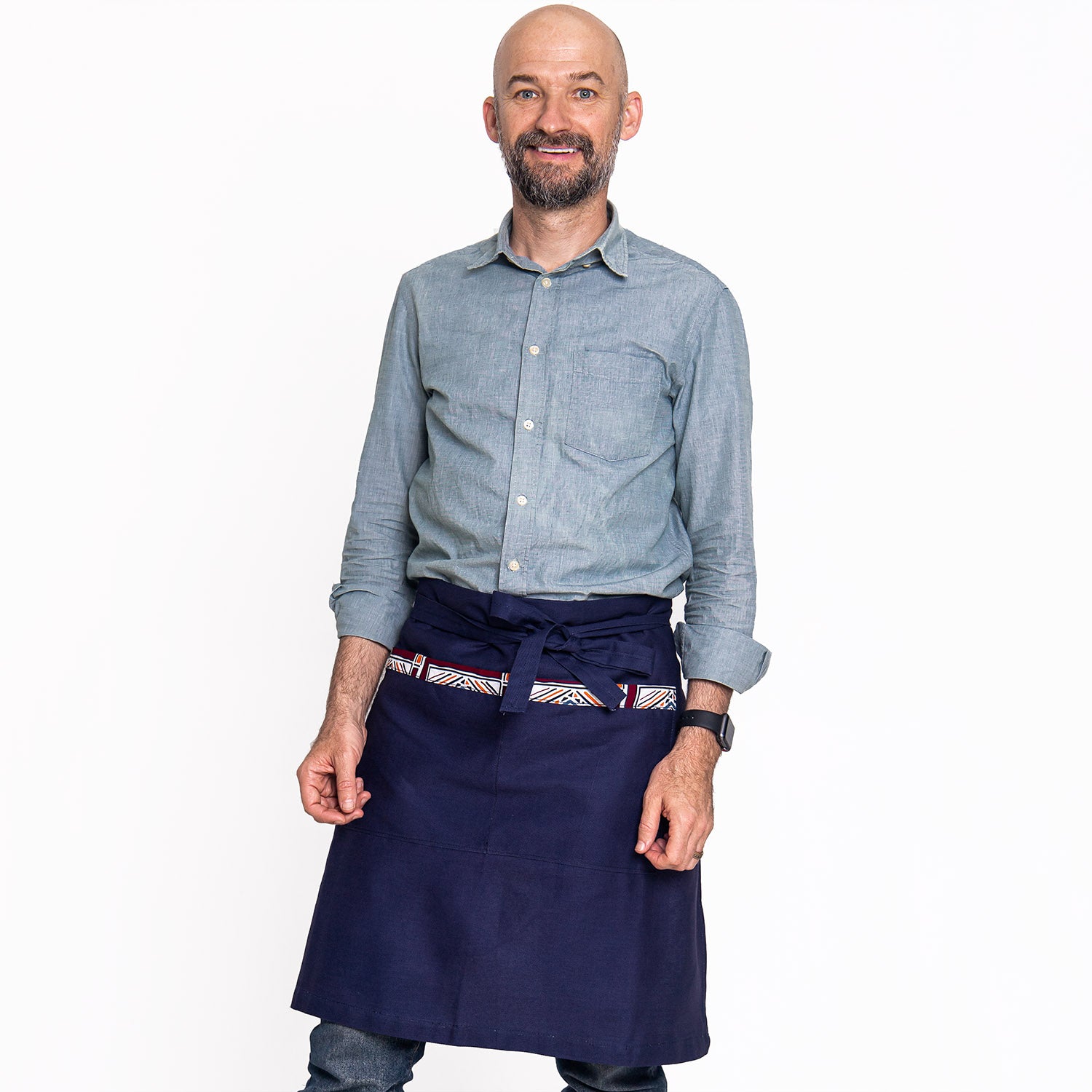 Kitchen Half Apron with Pockets Unisex | Waist Apron – Jikoni