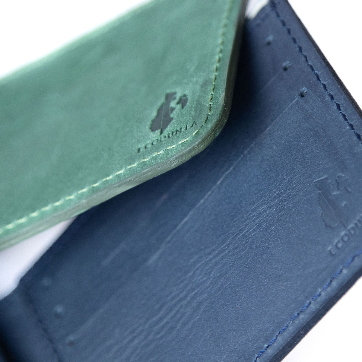 Slim Leather Wallet - Unisex Bifold Minimalist Wallet