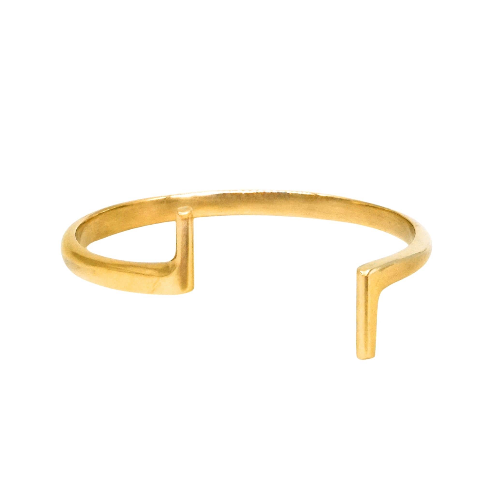 Double Bar Brass Cuff Bracelet | Hawa