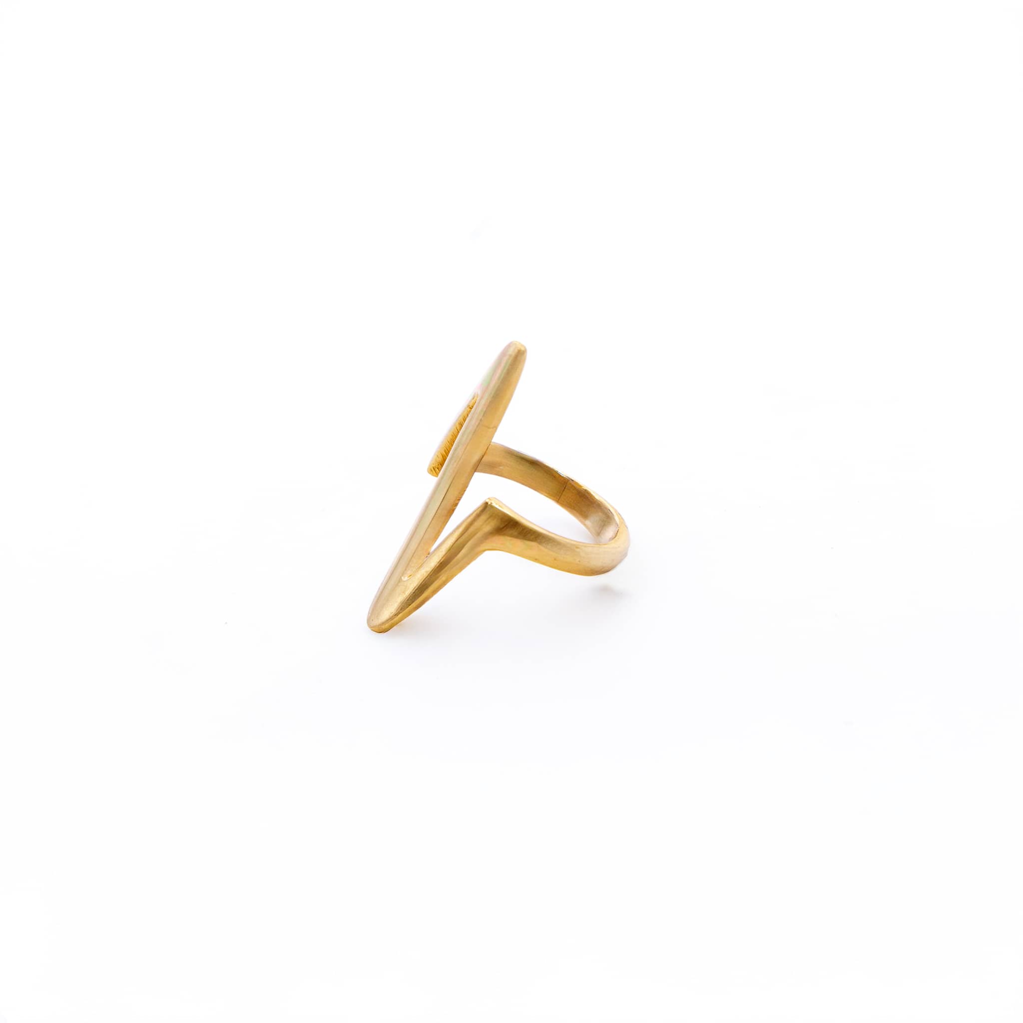 Hema Brass Heartbeat Ring for Women