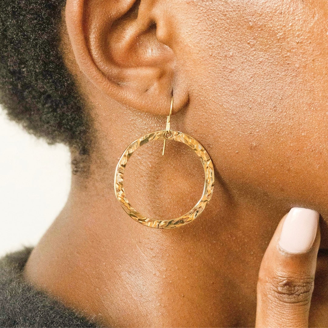 Sura Hammered Earrings