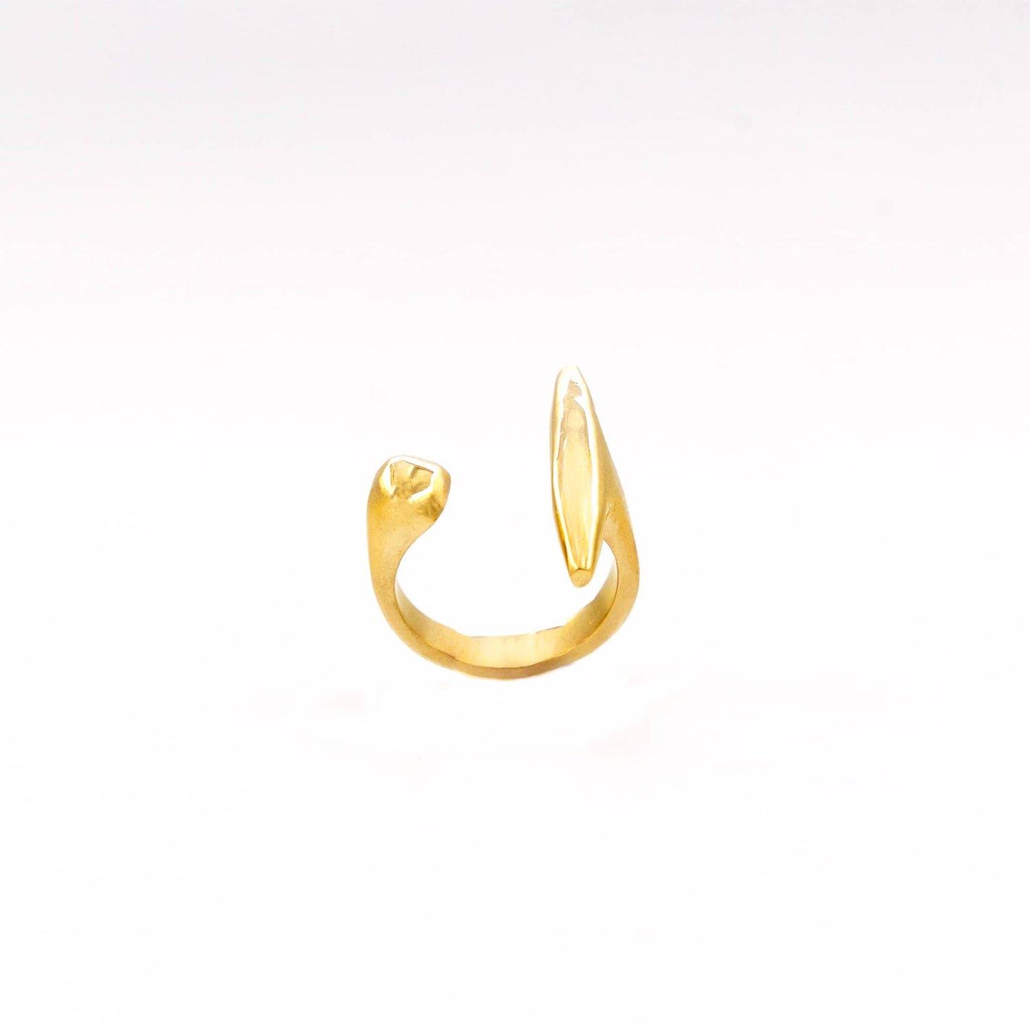 Jabari Brass Statement Ring – Adjustable Unisex Ring