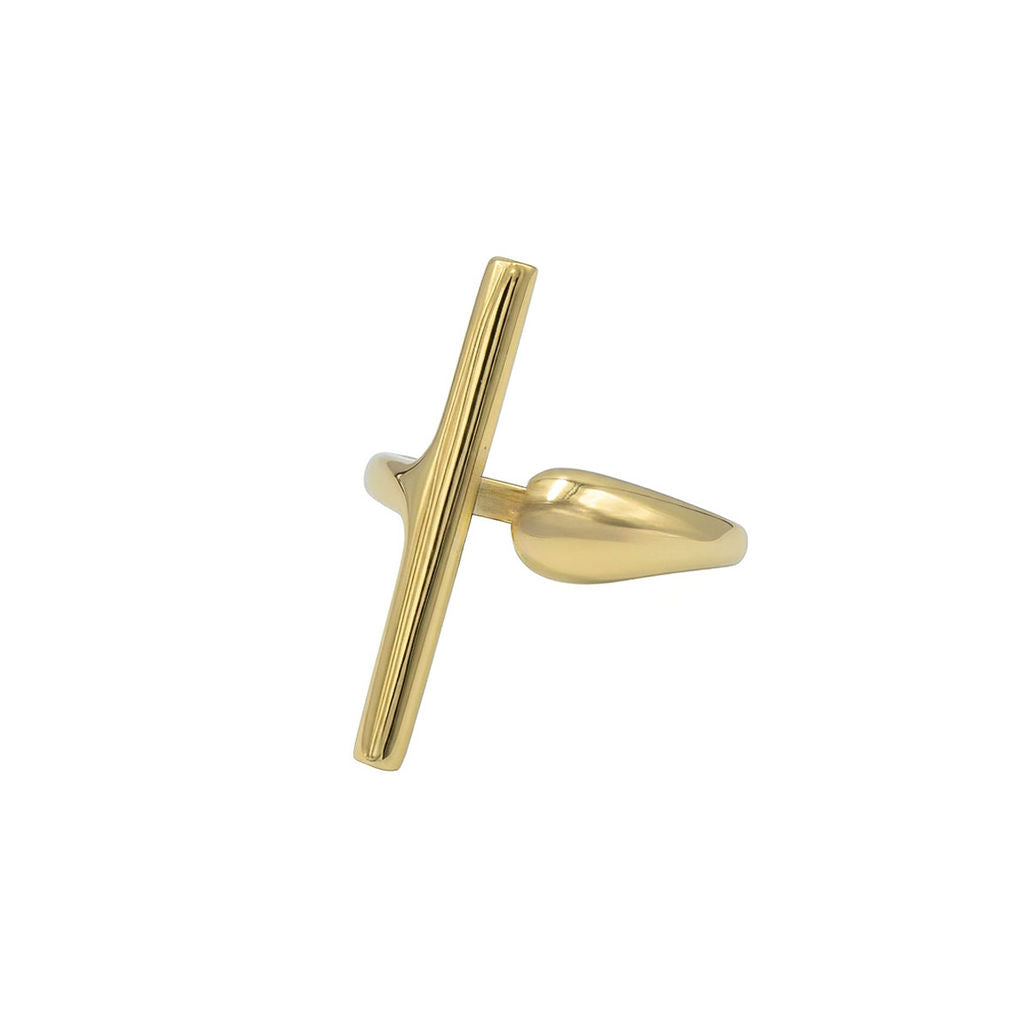 Blade and Ball Open Brass Ring | Jabari Ecodunia