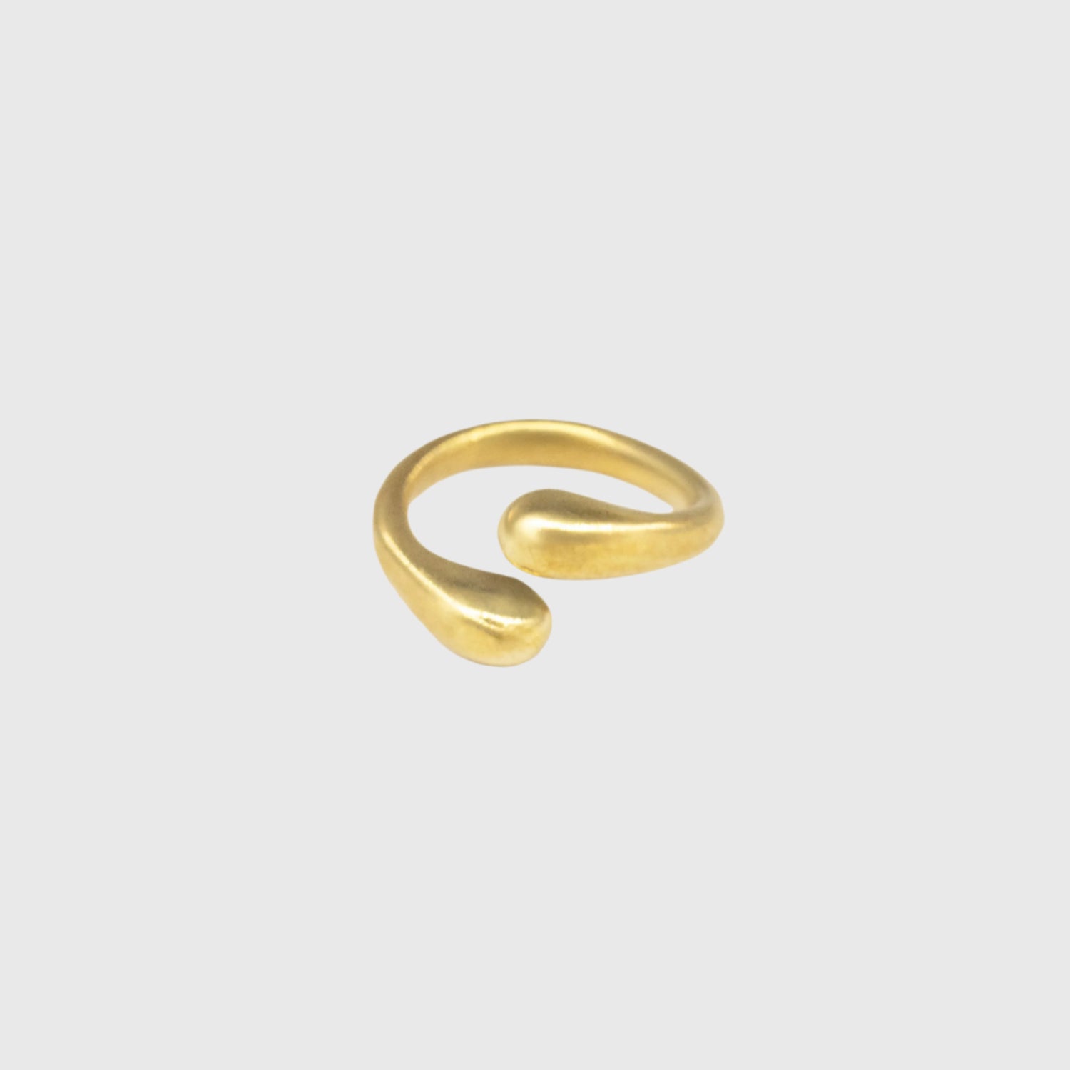 Brass Adjustable Wrap Ring for Men and Women - Sana