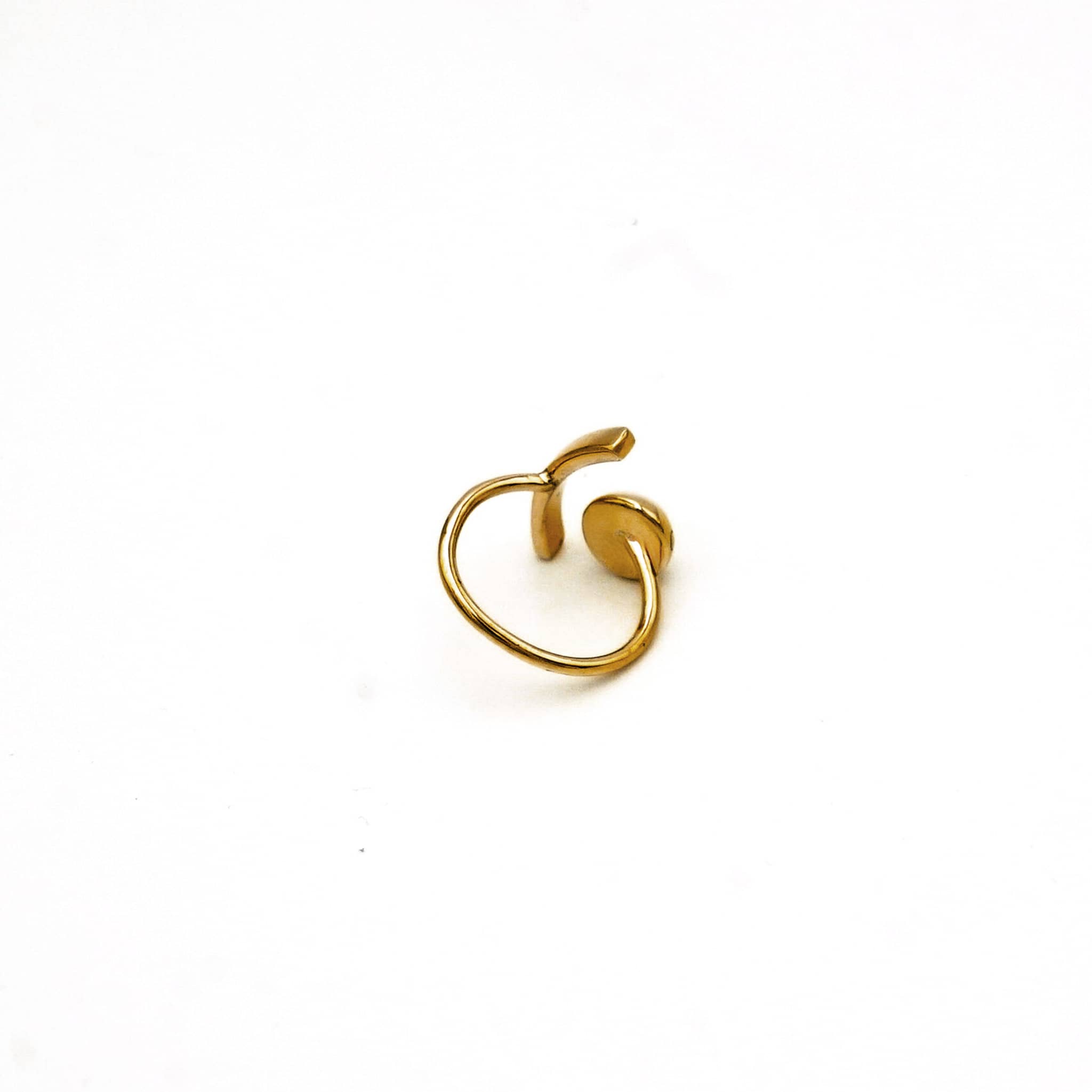 Brass Eclipse Adjustable Ring | Jiri - EcoDunia