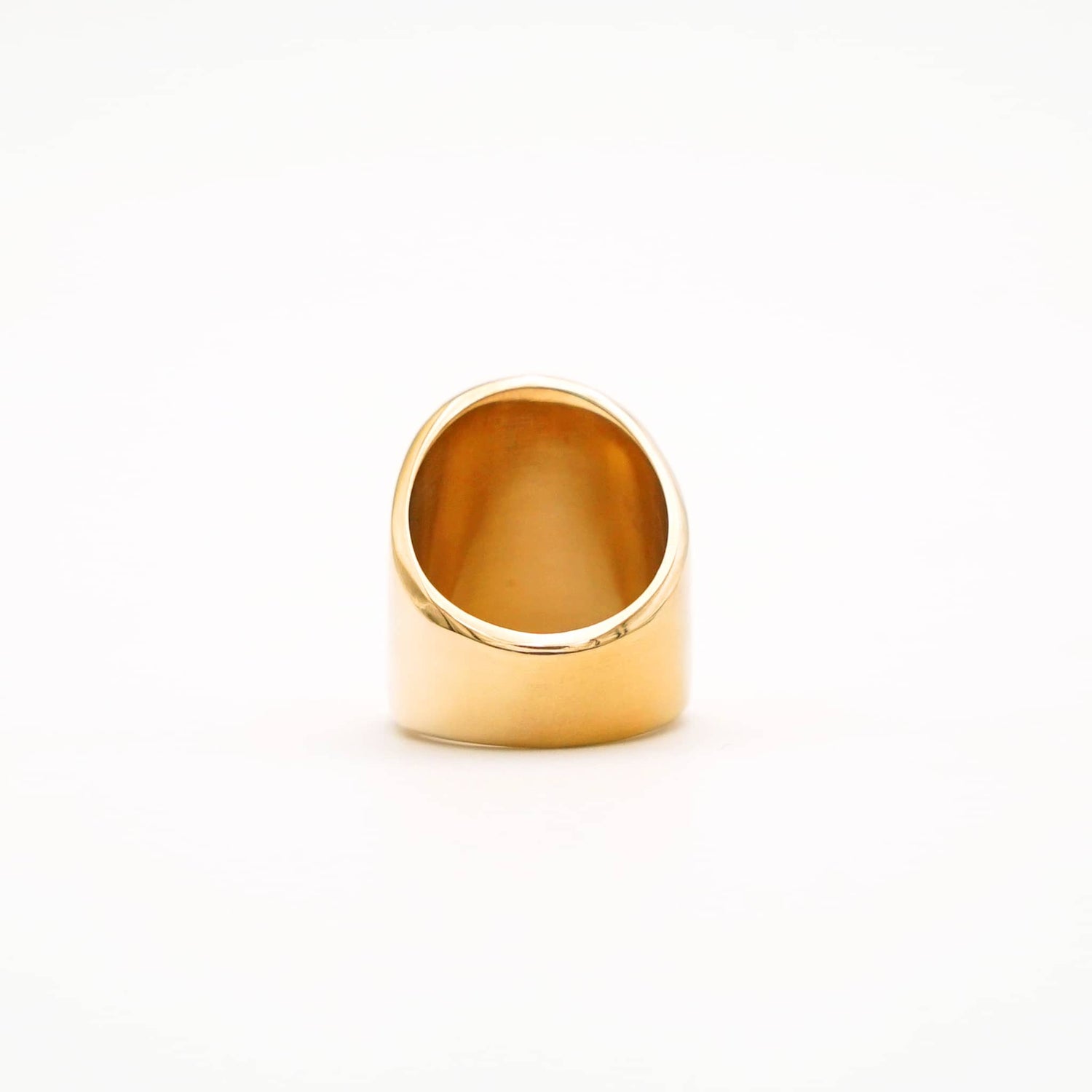 Kisa Brass Concave Ring