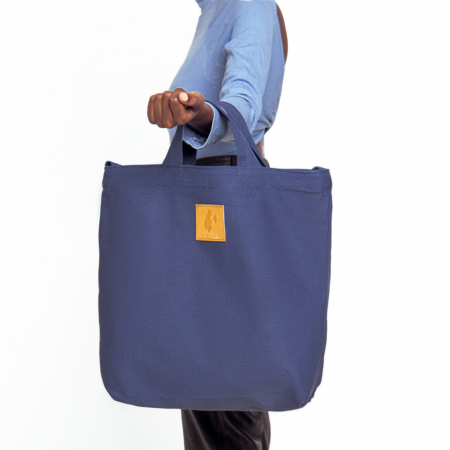 Canvas Carry-All Crossbody Bag for Men & Women | Amani #color_pale-blue