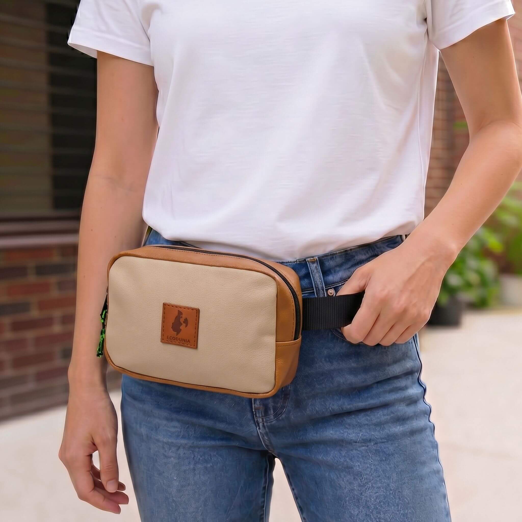 Vegan Leather Crossbody Belt Bag EcoDunia