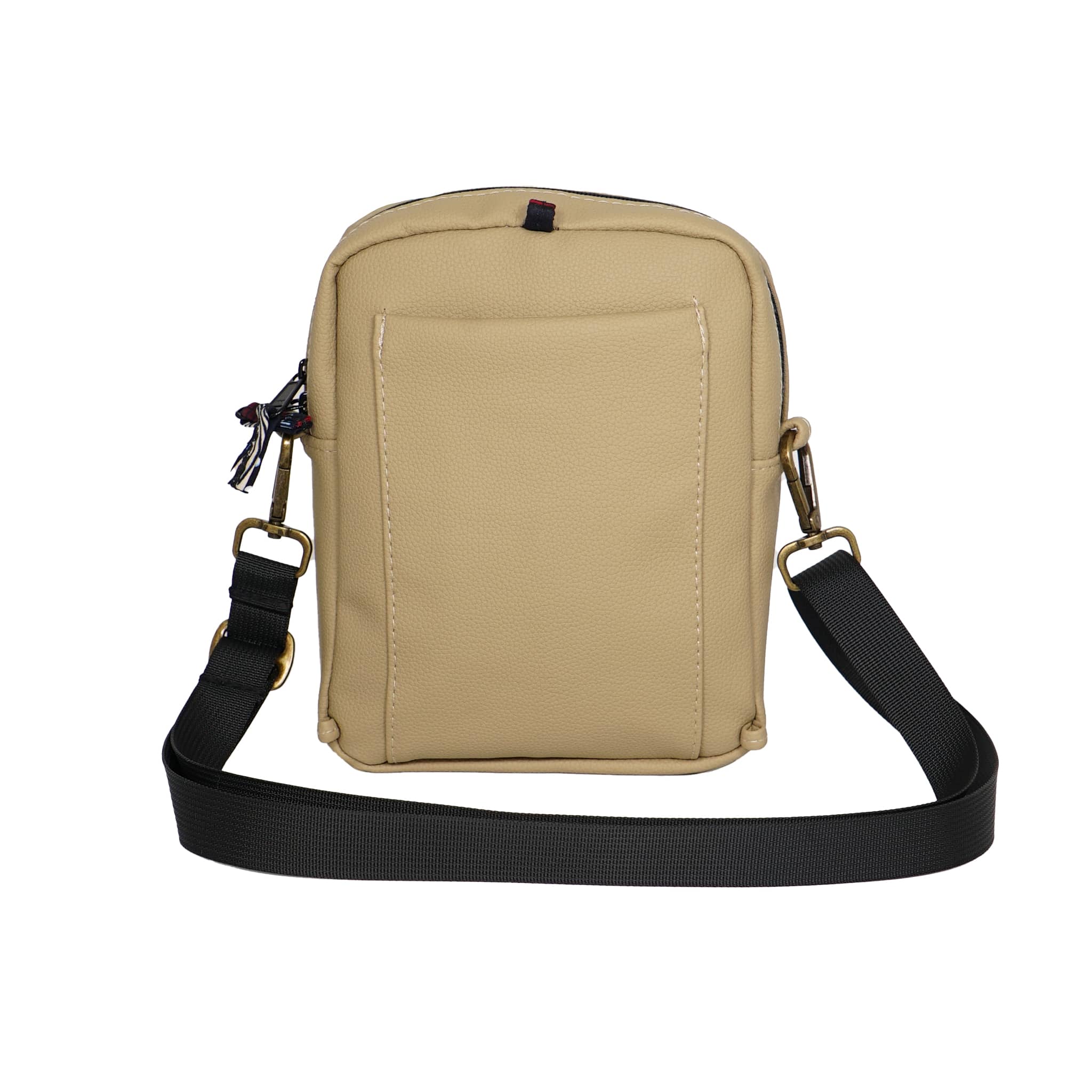 Rozi Vegan Leather Crossbody Bag 2L - EcoDunia #color_pebble-latte