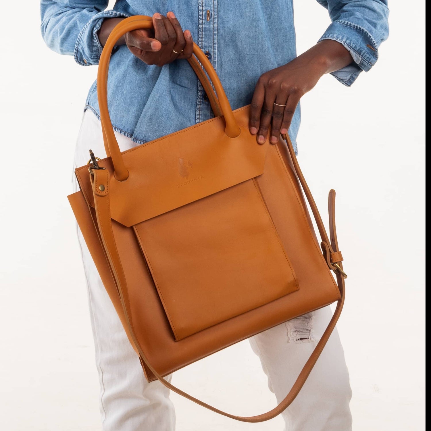 Nakuru Leather Shoulder Bag for Women - Top Handle Leather Handbag
