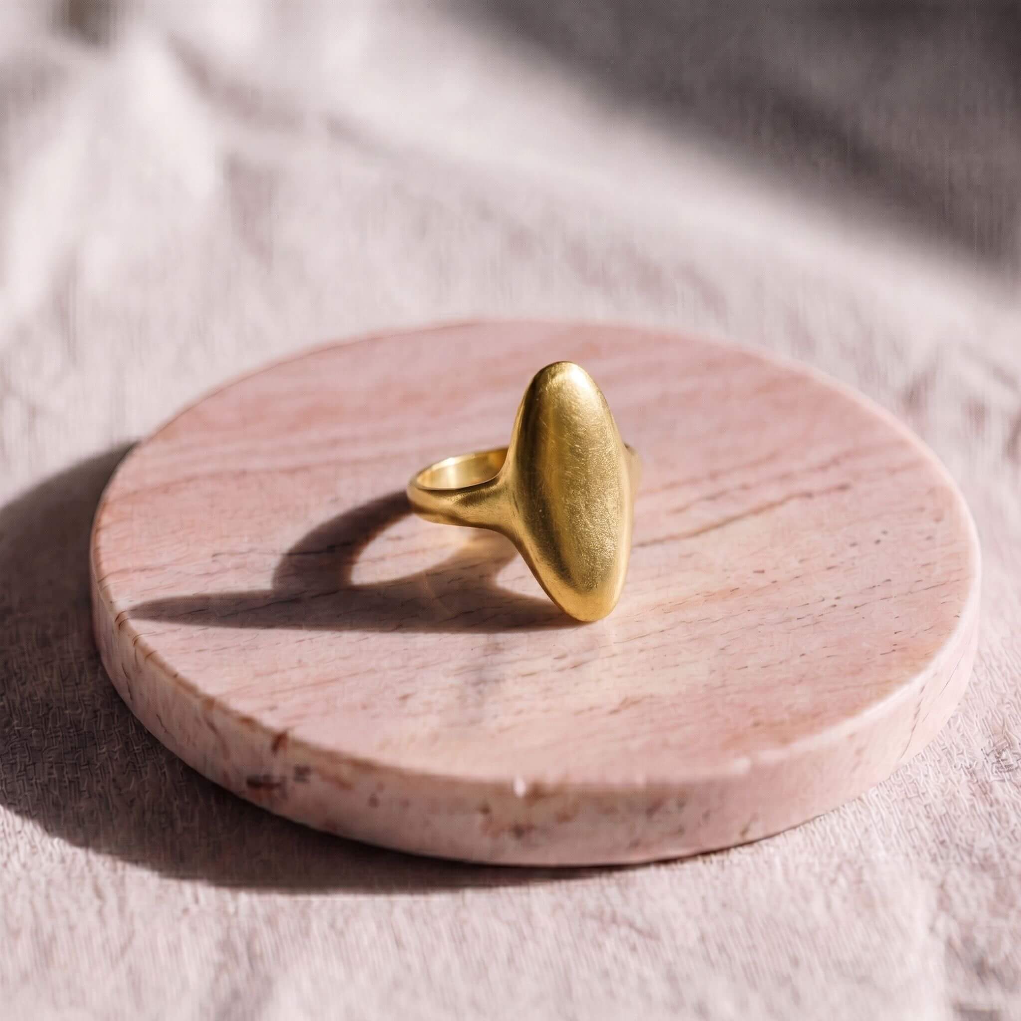 Long Raised Oval Ring | Zawadi Ecodunia